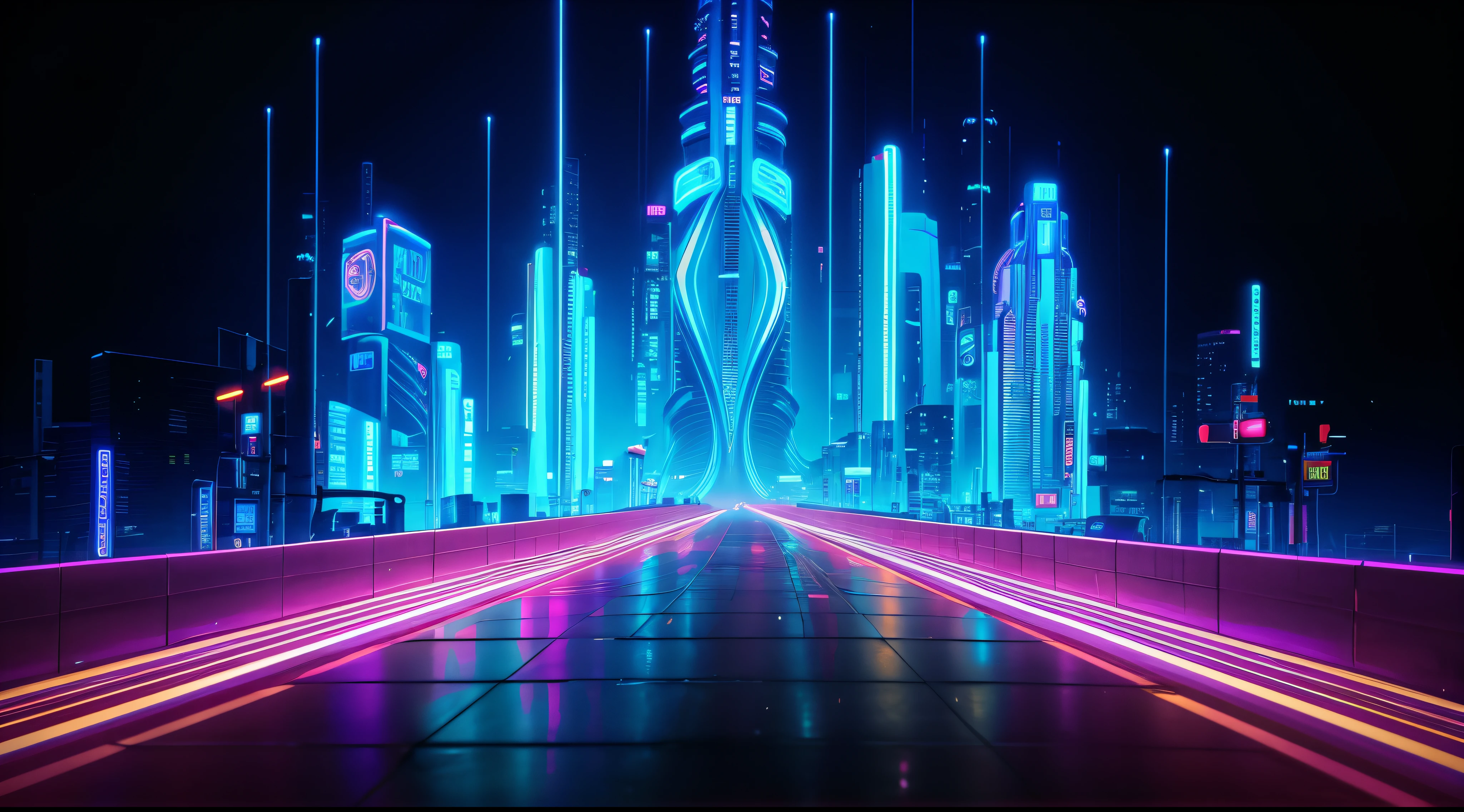 a close up of a city with neon lights and a street, neon city in the background, neon road, neon megacity in the background, futuristic street, neon cityscape background, neon city, neon lights in background, cyber neon lights, futuristic city street, neon lights in the background, cyberpunk city street background, neon street, futuristic city backdrop, cyberpunk city backdrop