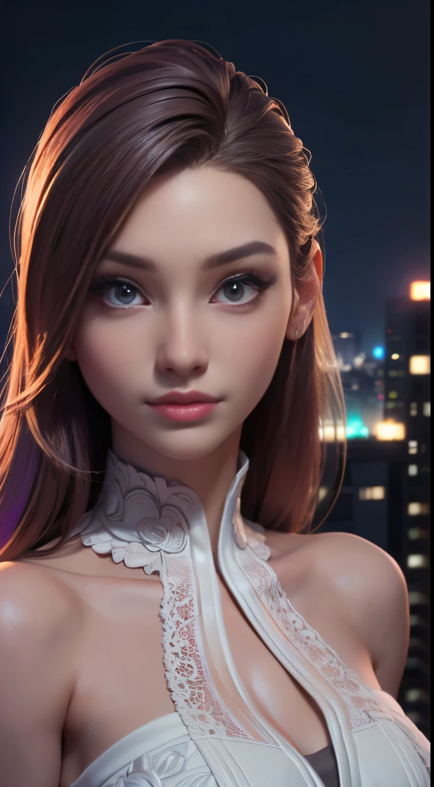 photo of Bebahan, RAW, beautiful woman, ((portrait)), ((detailed face:1.2)), ((detailed facial feature, detailed skin, clear skin), (perfect proportioned body), (wearing a colorful dress) (high detailed city environment, apartment balcony), (realistic photo, best quality, detailed), (8k wallpaper), (cinematic lighting, dramatic lighting) (sharp focus, intricate)