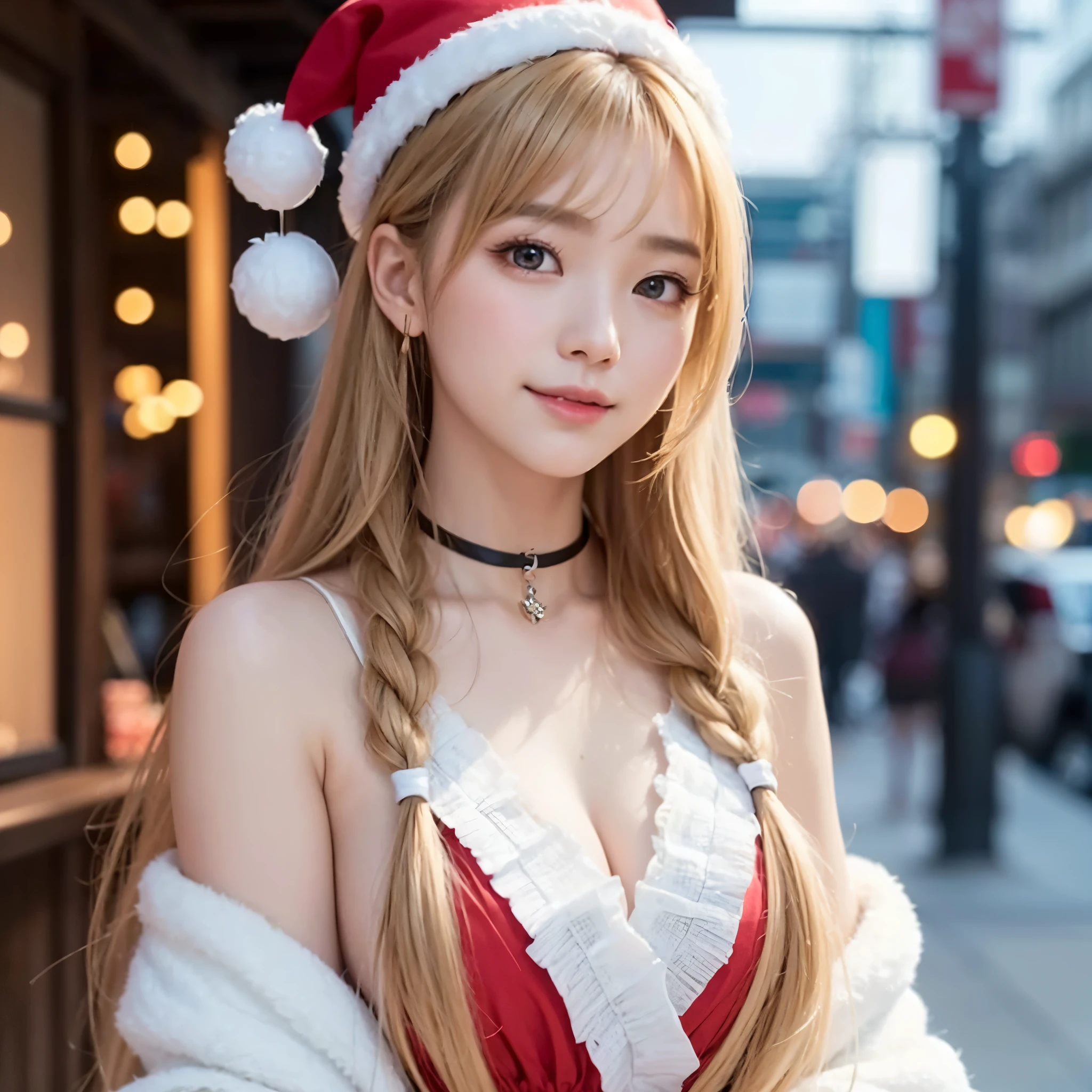 nipples exposed、Lori face、santa claus、a blond、Snow Santa performance at the ski resort、Photorealistic images of solo idols, Morning Musume inspired by Eri Kamei, Radiates charm and beauty with plenty of bust and subtle exposure of cleavage. Images must reflect the real person at the highest quality possible, Powered by Ultra-HD (16 K) resolution, crisp detail, Vivid colors, Dynamic Range, Soft bokeh, Fine texture, Realistic realism, Pin Sharp Focus. 、Camera Setup 、Nikon D850 and NIKKOR Z 58mm Boobs Boobs Boobs Boobs F。/0.95 S Noct lens, The setting must be ISO 64, F/0.95, a shutter speed of 1/60. --ar 16:9 - V5.1 --Style raw --Q 2 --S 750