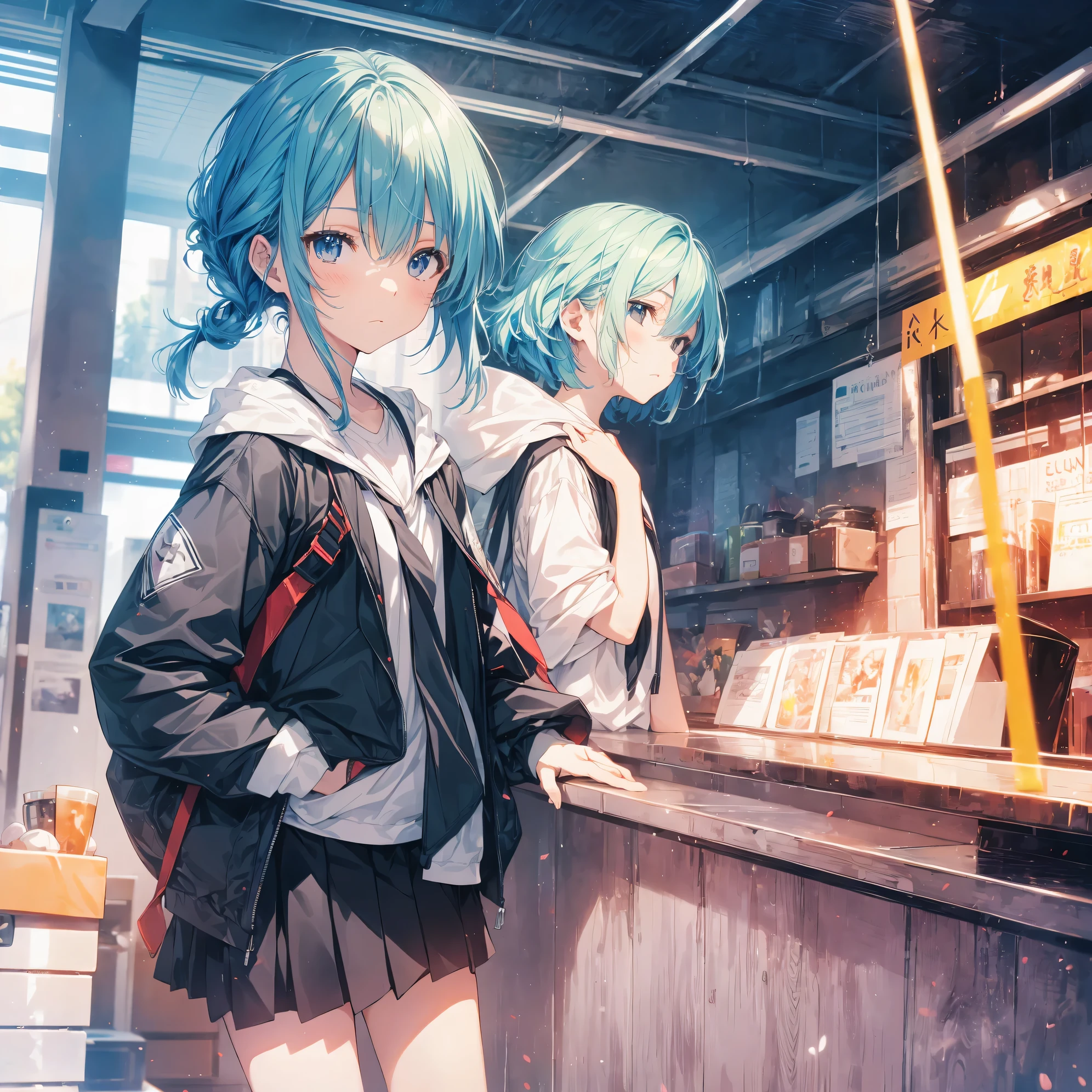 Super high quality by the art god, Ultra-detailed, High resolution, ilya kuvshinov style, anime moe art style, best anime 8K konachan wallpaper, Pixiv Contest Winner, Perfect Anatomy, BREAK,(Please draw a sleepy girl going to school alone.. ),BREAK,a hyperrealistic schoolgirl, (Solo,Lori,,13yea:1.3),Full limbs, complete fingers,a junior gynous attraction, (Very short hair), hair messy, flat chest, Small butt, groin, Small eyes,Beautiful detailed black eyes, Well-proportioned iris and pupils, disgusted eye, High resolution detailed hair, School uniform, Skirt, On the way to school. BREAK,Ultra-detailed細なスキン, Best lighting by famous artists, 8K,Cute illustration,