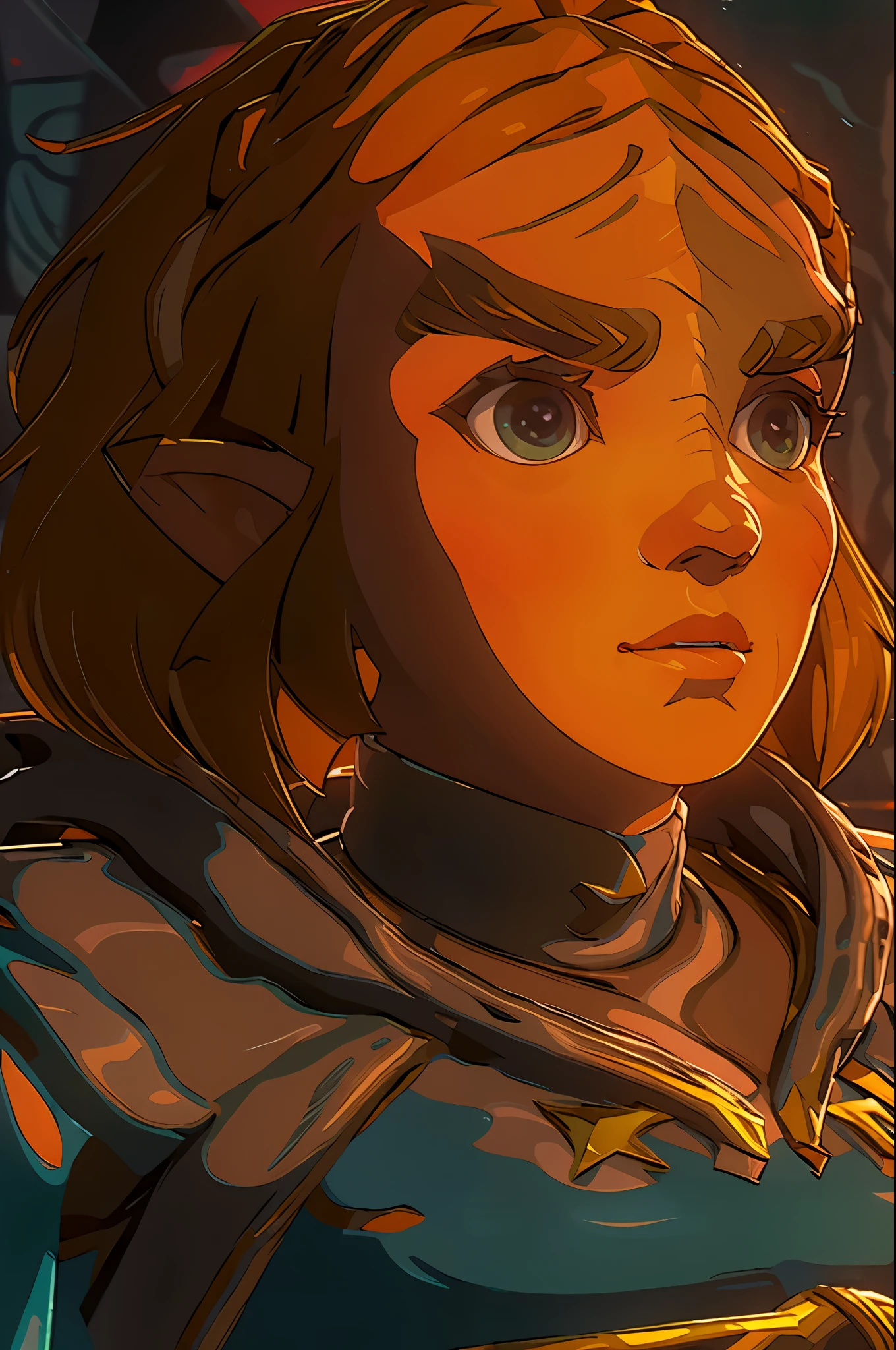 zelda\(princess\) klingon forehead ridge thick eyebrows dark skin