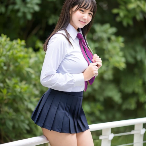 oppai, female high-school student，sodden