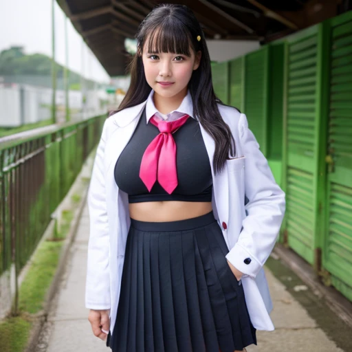 oppai, female high-school student,sodden,Clothes are tight