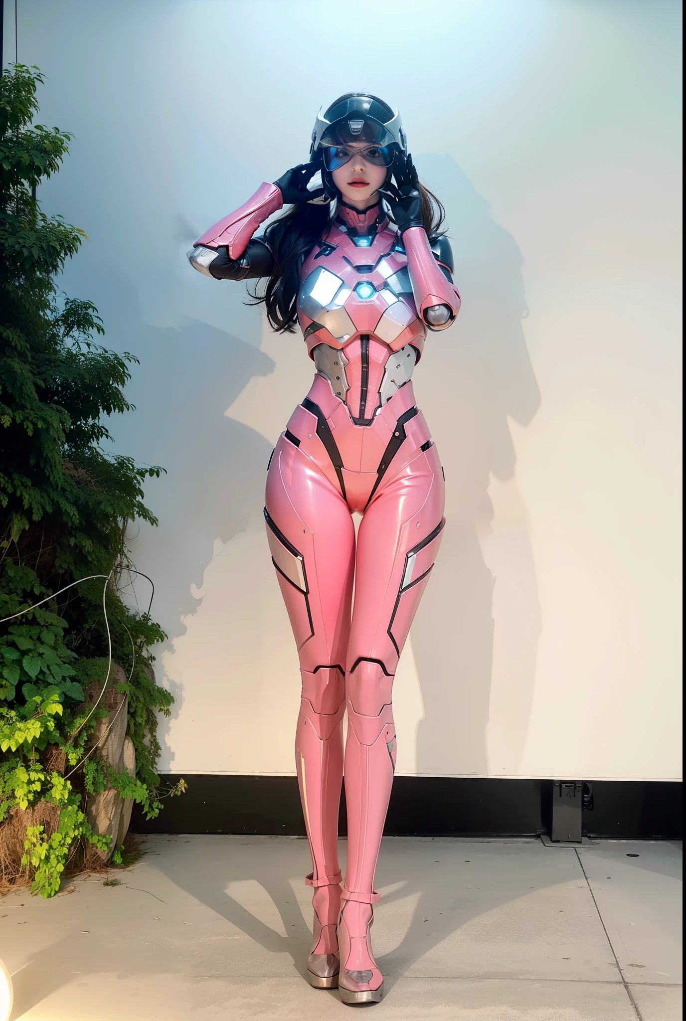Futuristic high-tech style,Best quality,Fairy skin,(Fidelity :1.2),Eternal,ultra - detailed,actual,high high quality,movie light lighting,Ray traching,hyper HD,Upper part of the body, Future Iron Man mecha,Cinema lenses,tank battery,Launching equipment,Large-caliber artillery,ross tran 8 k,mechatankcyberarmoredchariotgirl,Wearing a cyberpunk technology helmet,Star Warframe Helmet,There is a breathing light on the body,The armor of the future shines,armed cannon,High-tech warframe