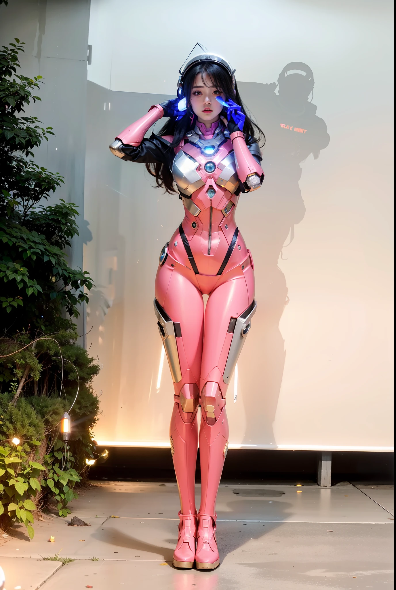 Best quality at best,golden jewelery,Fairy skin,(Fidelity :1.2),everlasting,ultra - detailed,actual,high high quality,movie light lighting,ray traycing,hyper HD,Upper part of the body, Future Iron Man mecha,Cinema lenses,tank battery,Launching equipment,Large-caliber artillery,ross tran 8 k,mechatankcyberarmoredchariotgirl,Wearing a cyberpunk stamina helmet,Wearing a glowing space helmet,High-tech motorcycle helmet,There is a breathing light on the body,The armor of the future shines,Armed electromagnetic gun,in mecha style,
