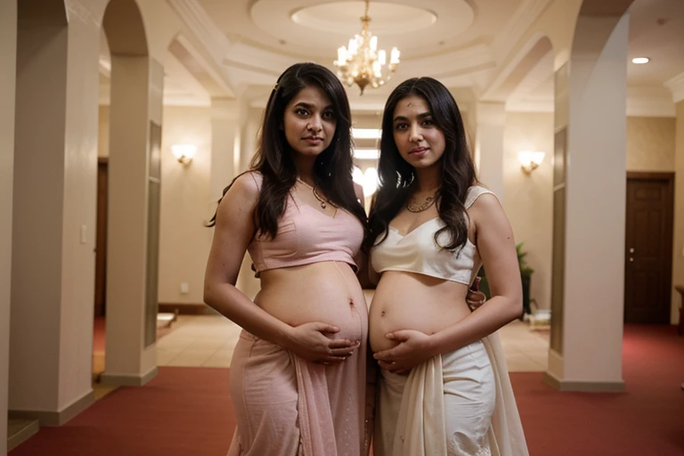 Pregnant indian bride with pregnant sister naked