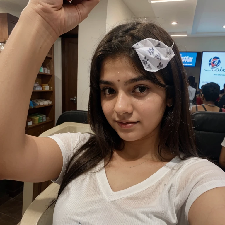 Cute white age kerala girl selfie in coolbar