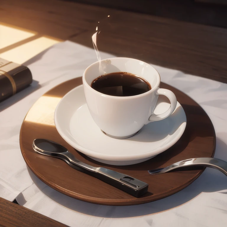 coffee cup on the desk
