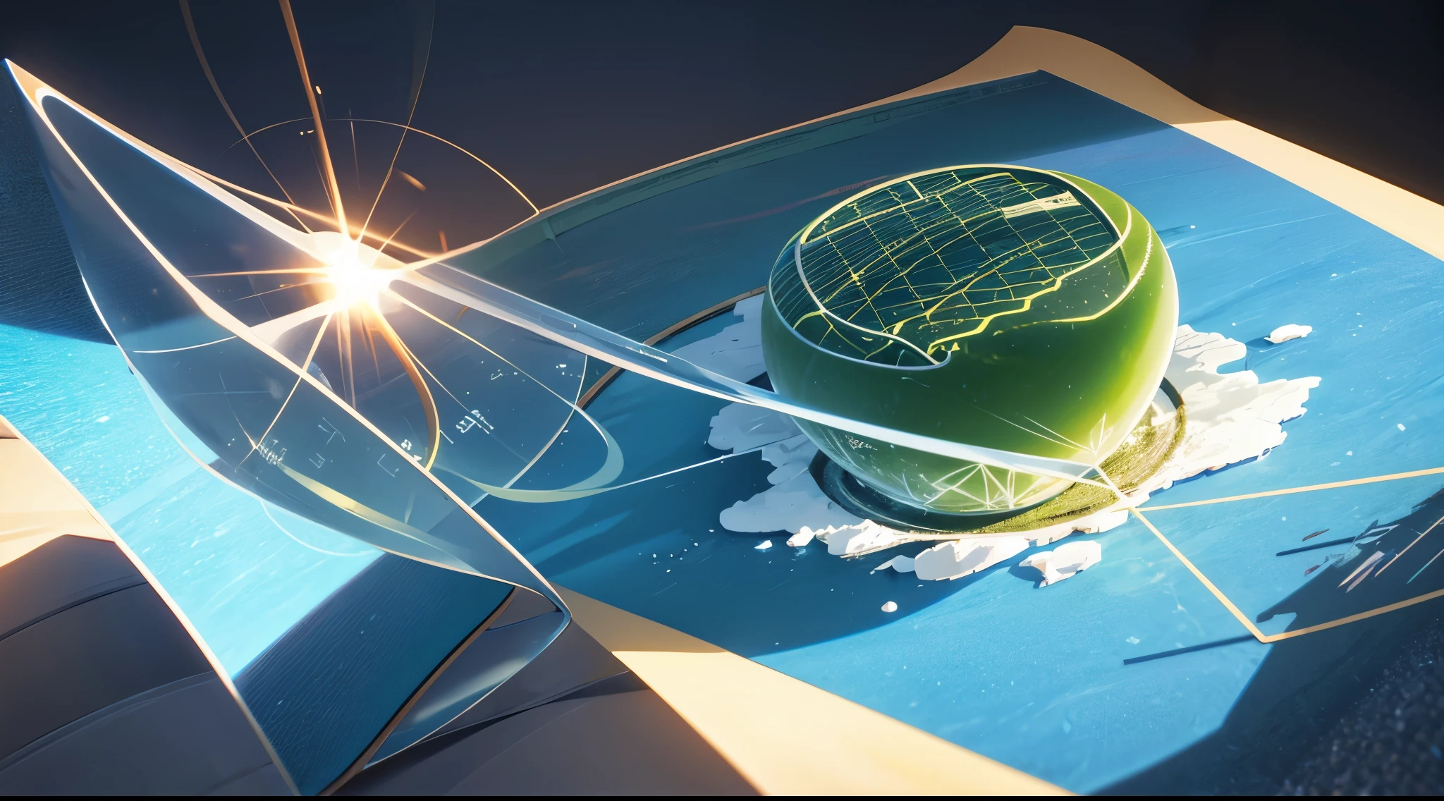 Engaging 3D visualization featuring stunning graphs、glinting