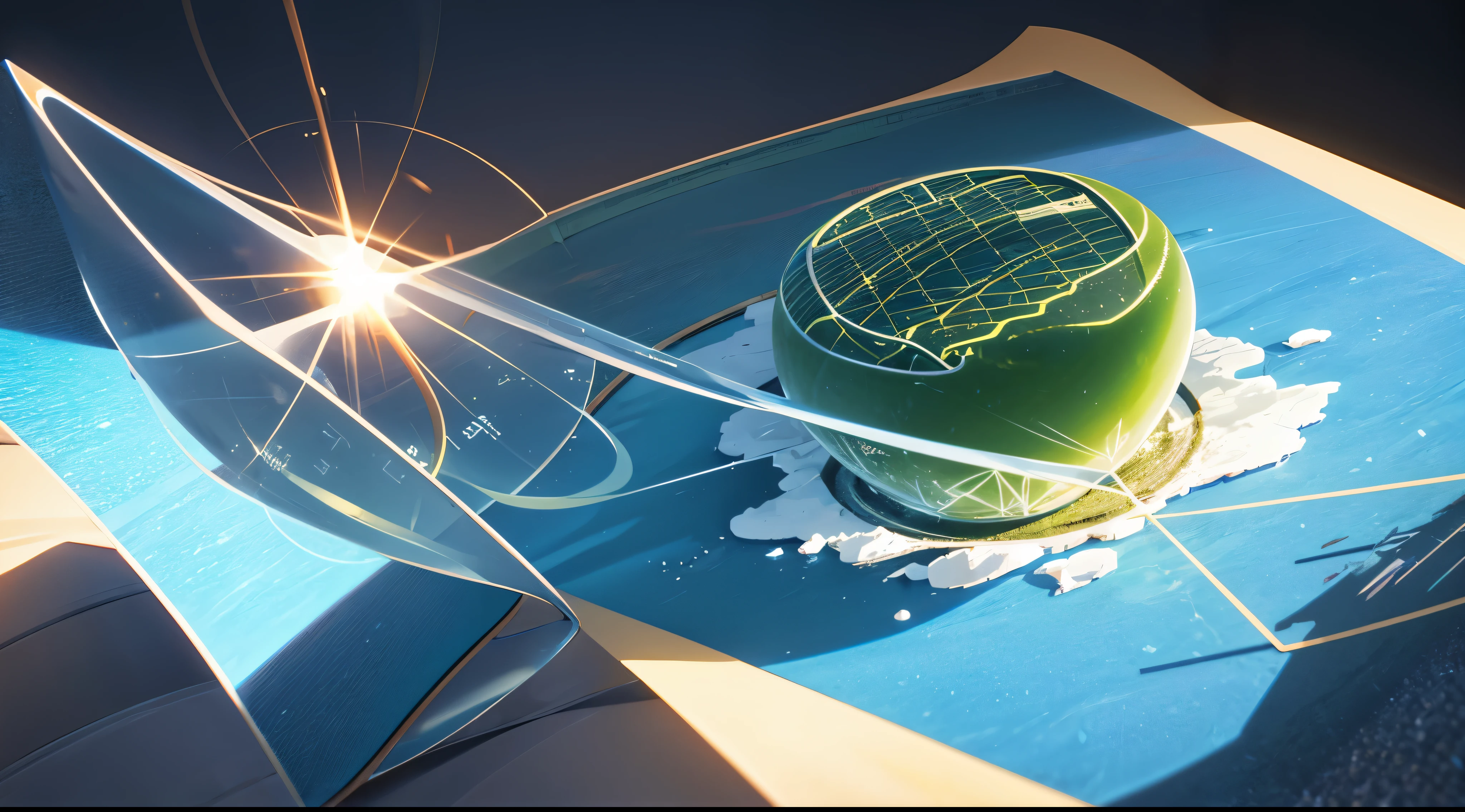 Engaging 3D visualization featuring stunning graphs、glinting