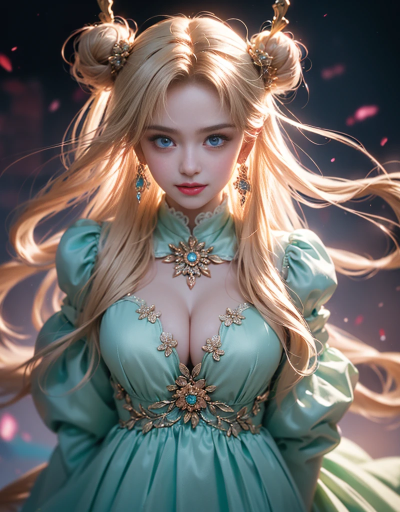tmasterpiece,Highest image quality,super detailing,Best quality ,Extremely Delicately Beautiful, Very meticulous,Best quality, offcial art, extremely detaild的 CG unified 8k wallpapers, portrait photo of an, The most beautiful look,blond hair blue eyes,Radiant skin and radiant eyes:1.1), pretty skin,(Detailed lighting:1.2), (Beautiful and detailed light:1.3), deep understanding, beautiful nude color, iintricate, digitial painting, smooth private parts, Focus sharp, The end of the world, Epic reality,looking at the camera in, (HighDynamicRange:1.4),facing at the camera, (pastel colour:1.4), Beautiful big breasts,The end of the world的, giving up, com cores neutras, natta, Screen space refraction, (Complicated details, ultra - detailed:1.3), art stations, Cinema lenses, vignet, the complex background, buliding,Enchanted smile,face flushed,the shy,detailed back ground,(Dream catcher earrings in various colorlack in color,white colors,in pink,purpleish color,red colour,blue colors,orange colors,green color,cyan colors,,),sexy and sultry,(The kinky is exposed,Camel toes,Combed through the dark and thick hair,),The sexiest look,Peach Milk Tea Smooth Velvet Versailles Dress,