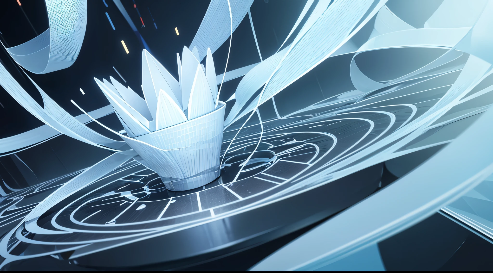 Engaging 3D visualization featuring stunning graphs、glinting