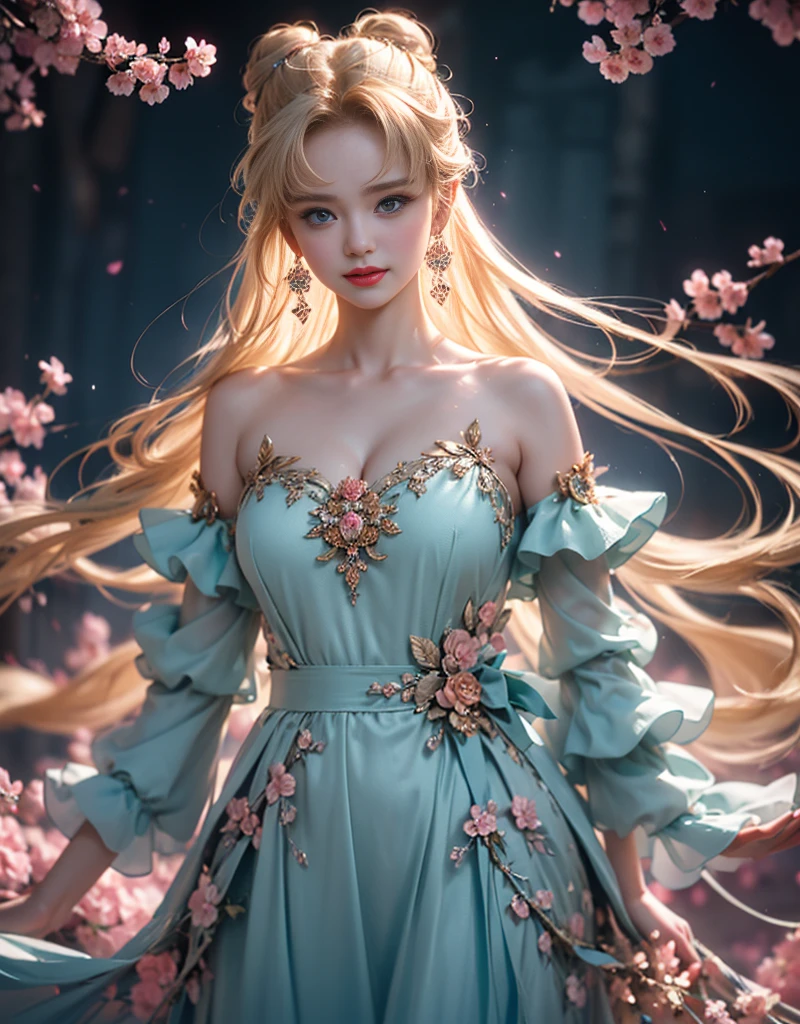 tmasterpiece，Highest image quality，super detailing，Best quality at best ,Extremely Delicately Beautiful, Very meticulous,Best quality at best, offcial art, extremely detaild的 CG unified 8k wallpapers, portrait photo of, The most beautiful look，blond hair blue eyes，Radiant skin and radiant eyes:1.1), pretty skin,(Detailed lighting:1.2), (Beautiful and detailed light:1.3), deep understanding, beautiful nude color, iintricate, digitial painting, smooth private parts, Focus sharp, The end of the world, Epic reality,looking at the camera in， (HighDynamicRange:1.4),facing at the camera， (pastel colour:1.4), Beautiful big breasts，The end of the world的, giving up, com cores neutras, natta, Screen space refraction, (Complicated details, ultra - detailed:1.3), art  stations, Cinema lenses, vignet, the complex background, buliding，Enchanted smile，face flushed，the shy，detailed back ground，（Various Colors Dream Catcher Earrings Lack of Color，white colors，in pink，purpleish color，red colour，blue colors，orange colors，green color，cyan colors，，），sexy and sultry，（Obscenity exposed，Camel toes，Comb your dark, thick hair，），The sexiest look，Peach Milk Tea Smooth Velvet Versailles Dress，