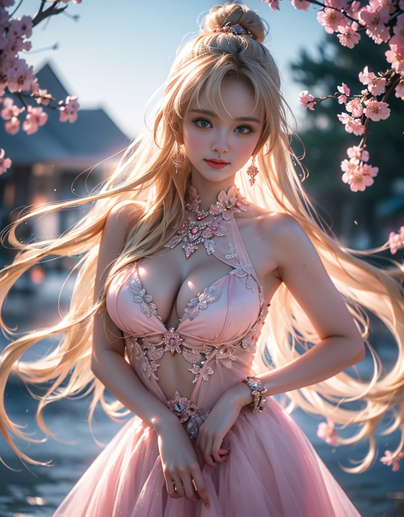 tmasterpiece,Highest image quality,super detailing,Best quality ,Extremely Delicately Beautiful, Very meticulous,Best quality, offcial art, extremely detaild的 CG unified 8k wallpapers, portrait photo of, The most beautiful look,blond hair blue eyes,Radiant skin and radiant eyes, pretty skin,(Detailed lighting:1.2), (Beautiful and detailed light:1.3), deep understanding, beautiful nude color, iintricate, digitial painting, smooth private parts, Focus sharp, The end of the world, Epic reality,looking at the camera in, (HighDynamicRange:1.4),facing at the camera, (pastel colour:1.4), Beautiful big breasts,The end of the world的, giving up, com cores neutras, natta, Screen space refraction, (Complicated details, ultra - detailed:1.3), art stations, Cinema lenses, vignet, the complex background, buliding,Enchanted smile,face flushed,the shy,detailed back ground,(Various colors of dream catcher earrings missing color,white colors,in pink,purpleish color,red colour,blue colors,orange colors,green color,cyan colors,,),sexy and sultry,(The kinky is exposed,Camel toes,Sort out your darkness, Bushy hair,),The sexiest look,Peach Milk Tea Smooth Velvet Versailles Dress,
