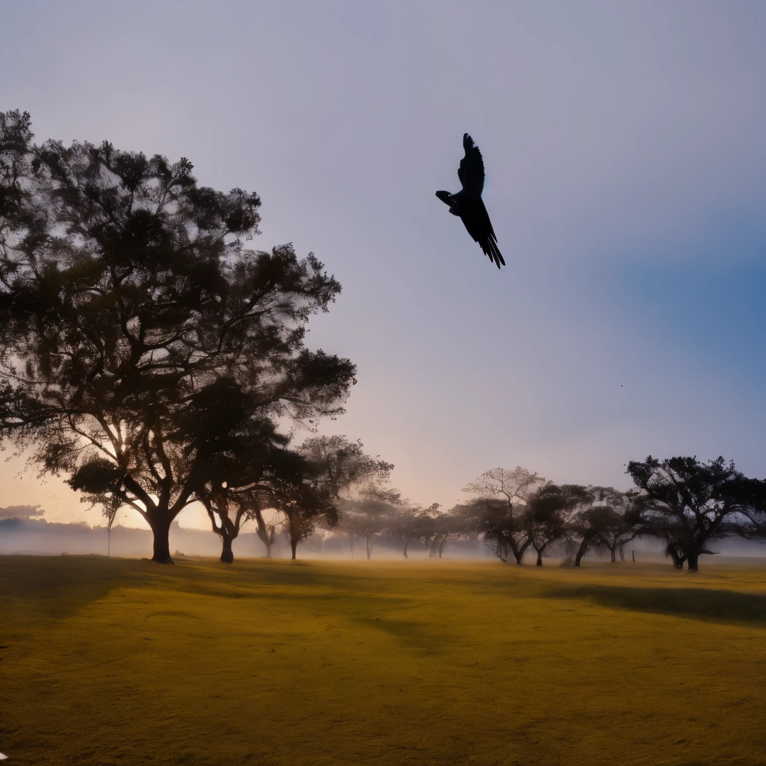 Two crows in a dead tree, Uma sombra em Forma de andador, Noite estrelada, Thick fog on the ground, Luz azul no horizonte, Motor Unreal 5, cinemactic, Low-angle photography, motion blur, proFundidade de campo, dust, Cobblestones and dirt. arte splash, pingando tinta. Perfect color classification. inFluenciado por karel Appel e jeremy mann, Full of dramatic and threatening scenes, hiper-detalhado, Beautiful, detalhes insanos, detalhes intrincados, FotograFia Editorial, FotograFado com uma lente de 50mm, proFundidade de campo, Tilt Blur, Velocidade do obturador 1/1000, F/22. Mapas de luz, super brilhante