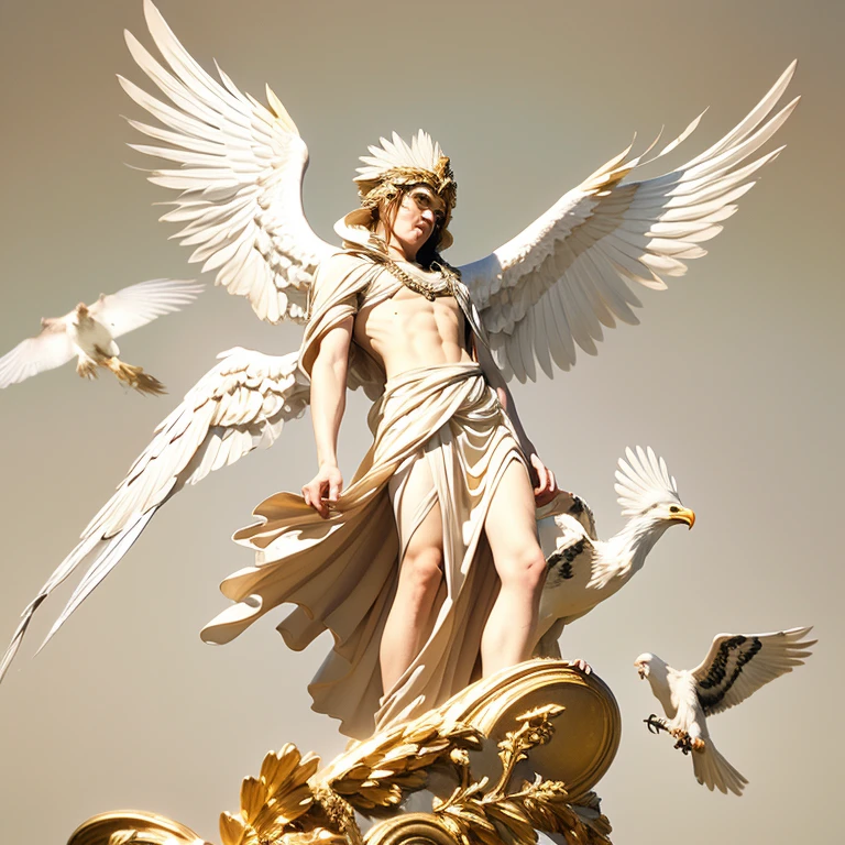 (human boy Ganymede castrates eagle Zeus)