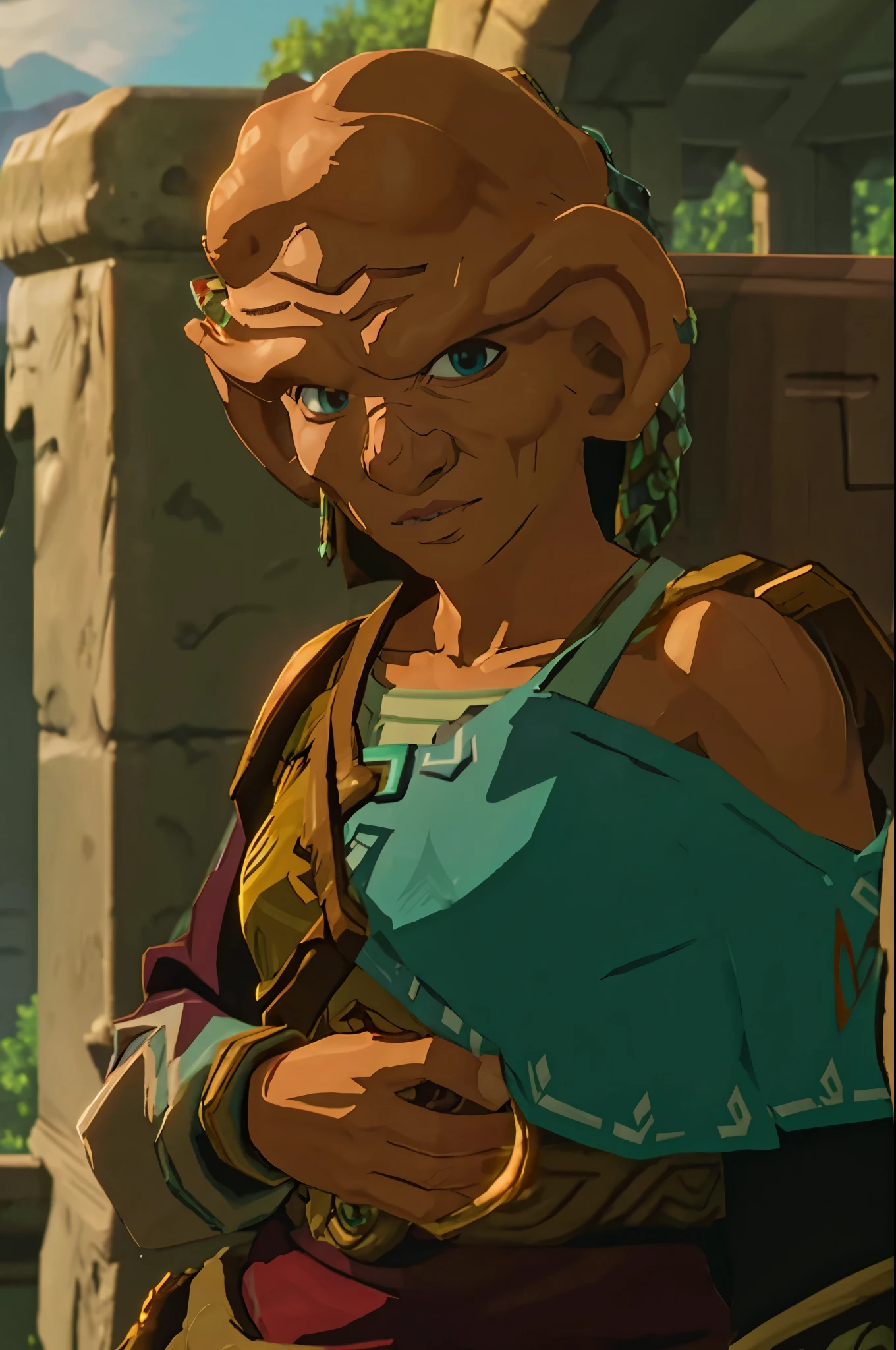 botw style ferengi big ears bald brow ridge