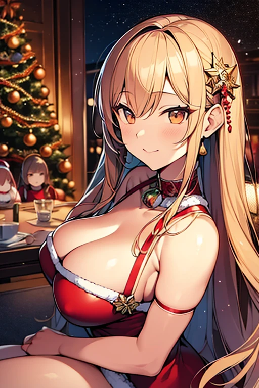 a,3 sexy Japanese manga girls sitting and standing near a Christmas tree in Santa lingerie,artistic,illustration,ultra-detailed,studio lighting,vivid colors,(best quality,4k,highres),(realistic:1.37),festive atmosphere,seductive poses,glossy finish,detailed facial features,exquisite ornaments,playful expressions,bright red and green color scheme,sparkling lights,lonely snowflakes,soft ambient glow