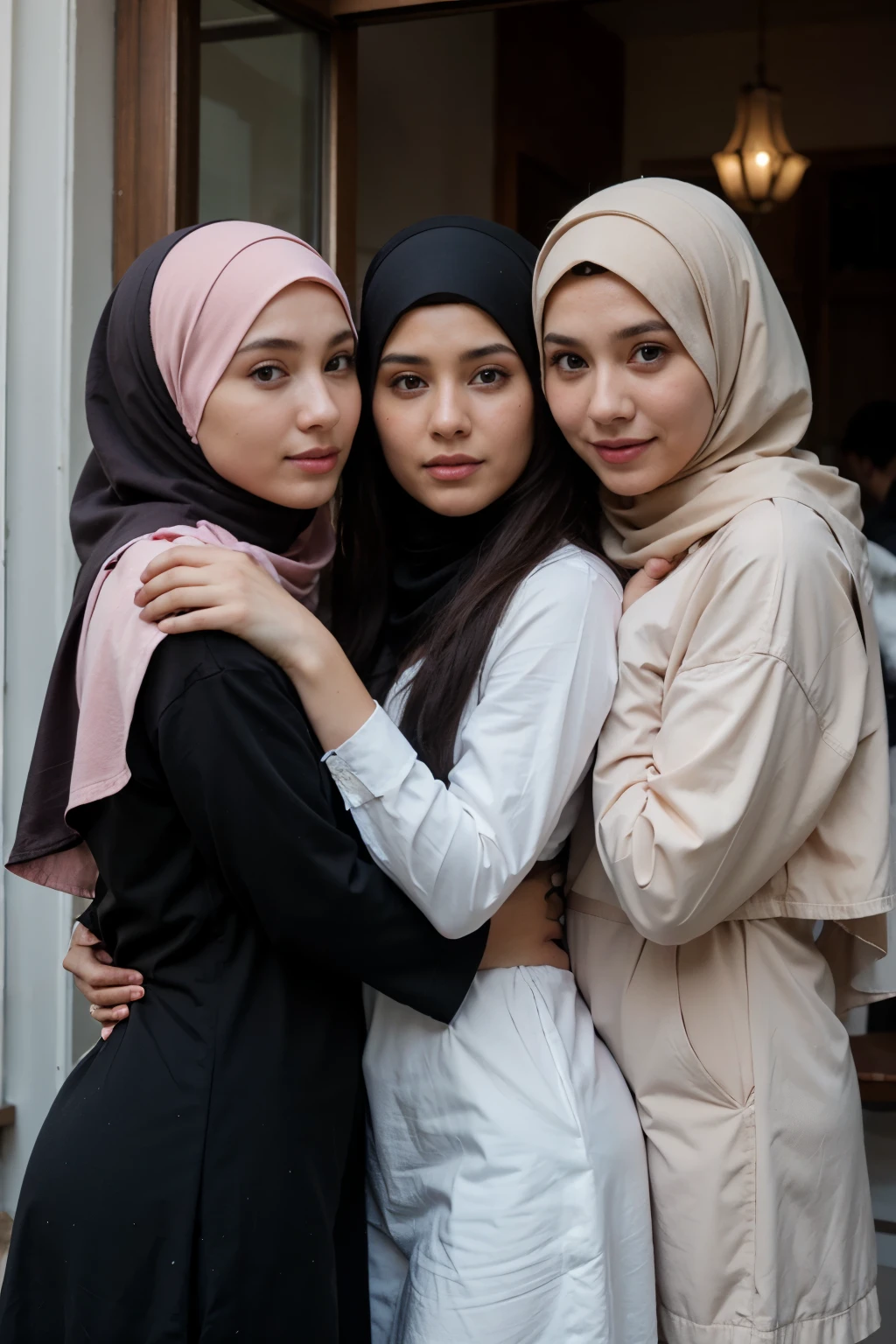 three girl hijab