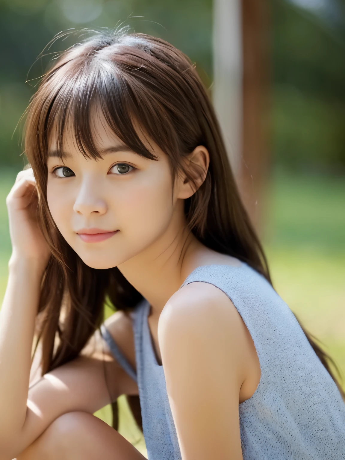 German、a beauty girl、cute little