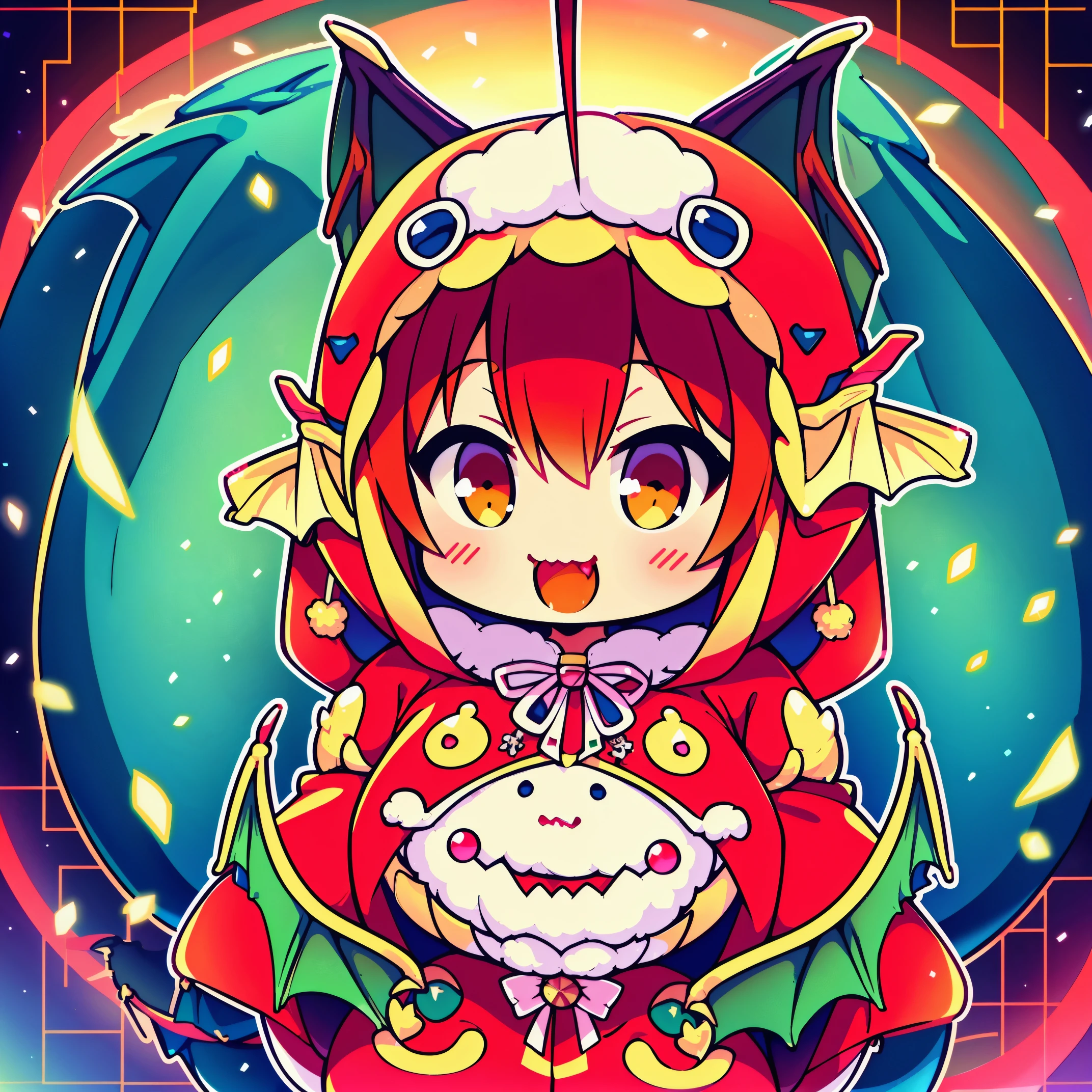 (8K, Raw photography, Best Quality, masutepiece:1.2), high-definition RAW color photography, Professional Photography, Cinematic Light, (animesque: 1.2), The depth of field is shallow, Blurry bokeh:1.2, ((Cute girl wearing a dragon costume, Fluffy kigurumi:1.9)), scaled dragon costume, radiant eyes, long eyeslashes, detailed lips, playful look, a smile, full-face blush, Show your teeth and smile, green dragon costume with red accents, fluffy dragon tail, scaly dragon wings, Magical atmosphere, illustratio, ultra-detailliert, hightquality, realisitic, vivd colour, Studio Lighting, Highly detailed, Photography, masutepiece, hightqualityな, hight resolution, film grains, Professional Lighting,