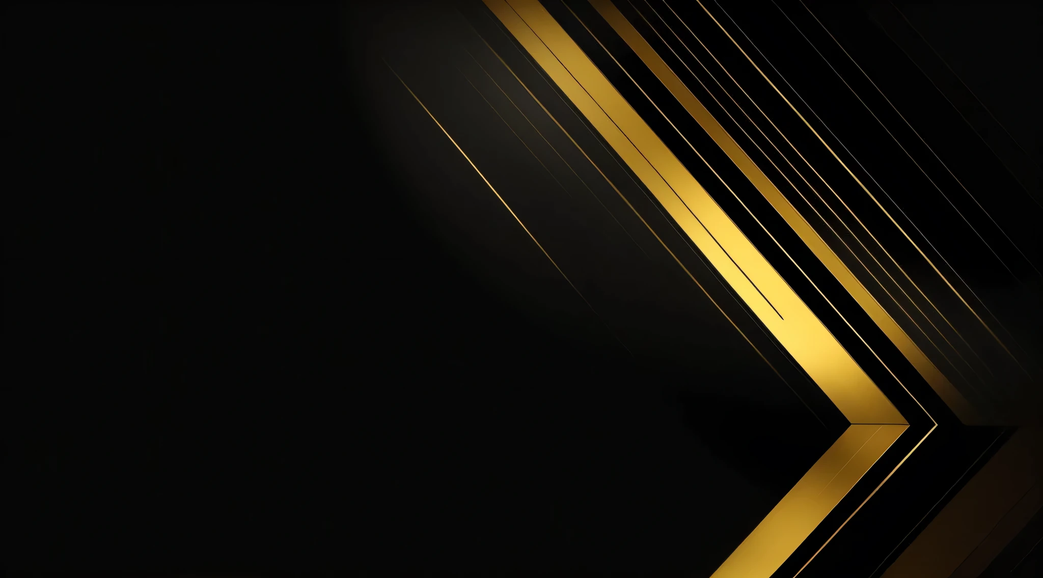 Black and gold color scheme, gold line