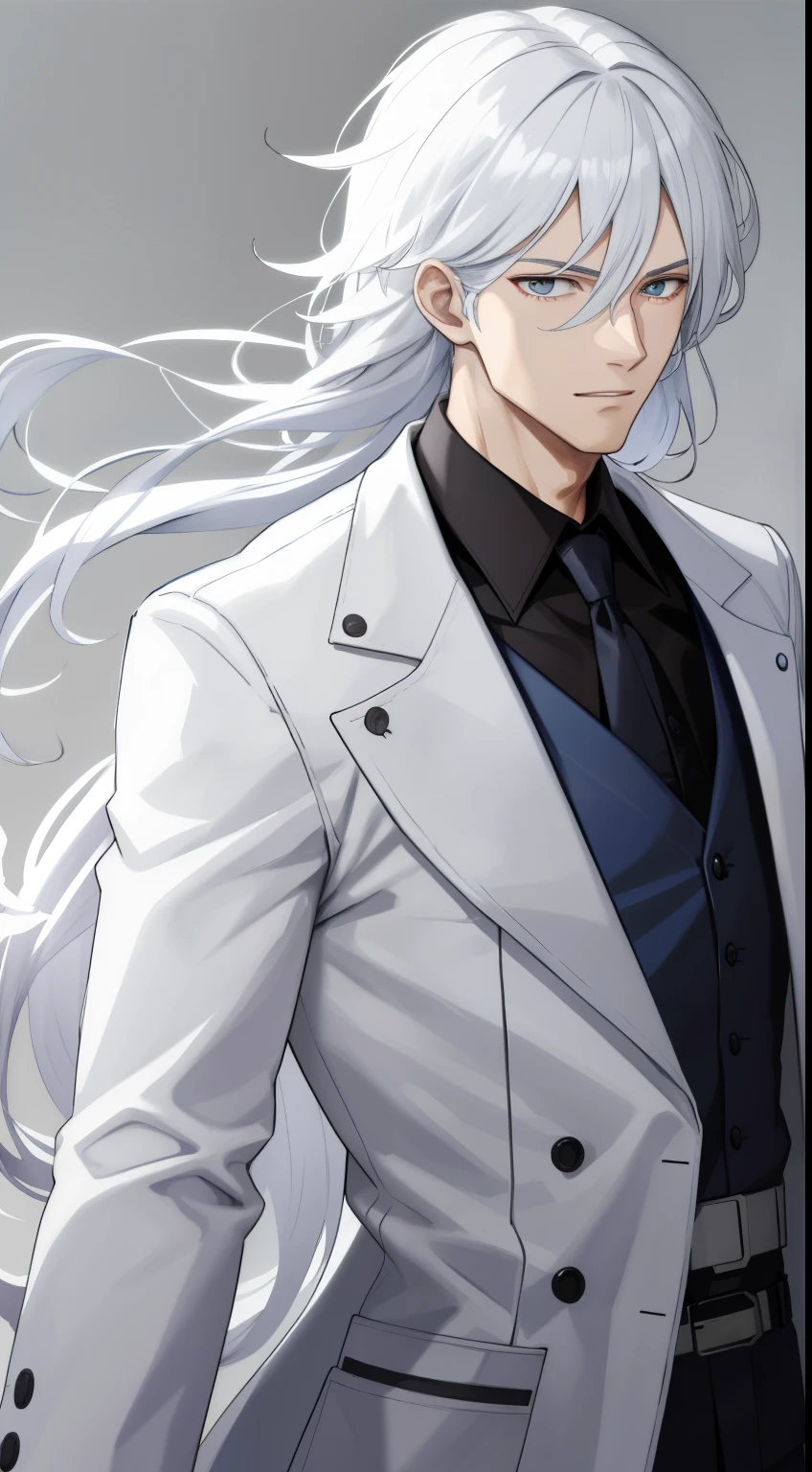 Transform into a white coat worn by a doctor
