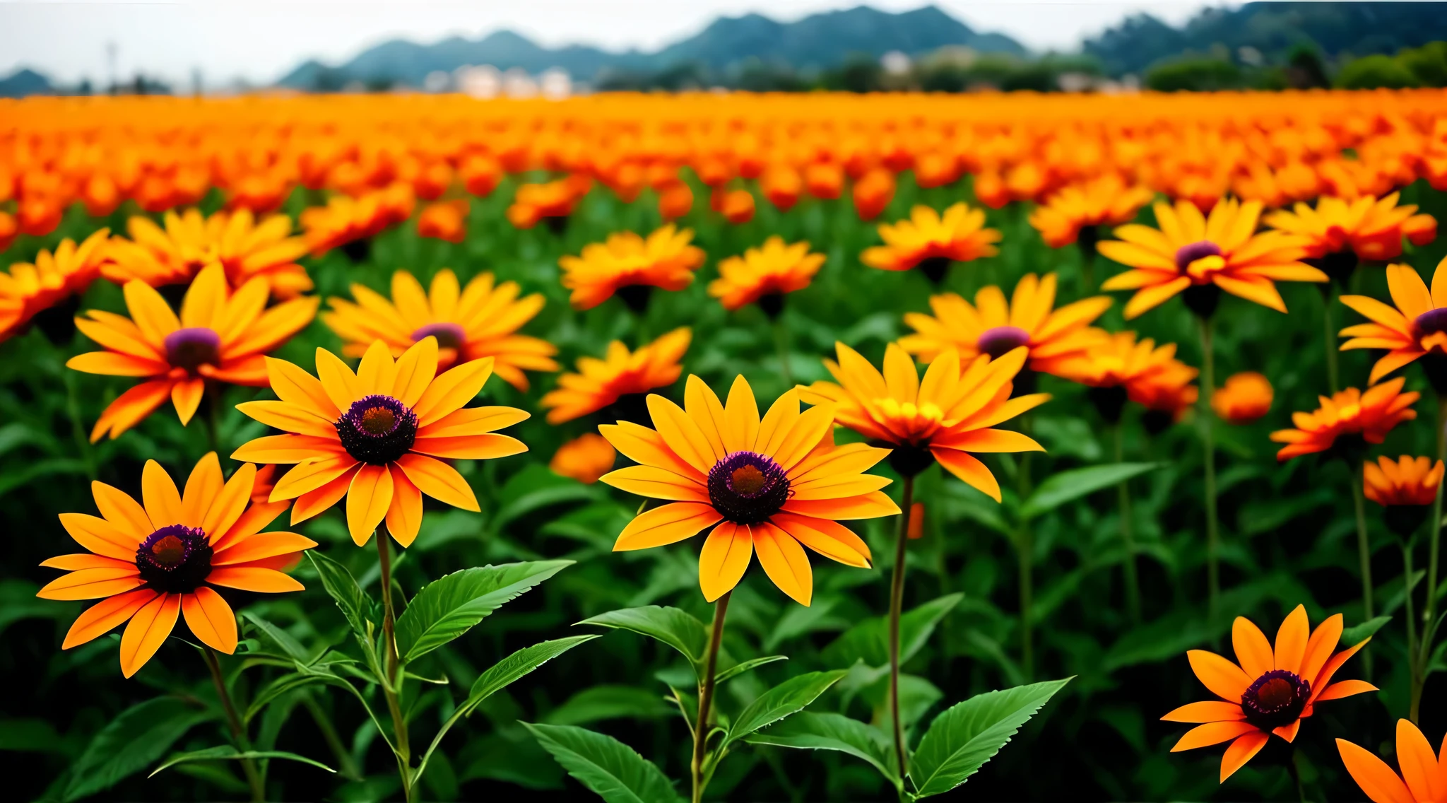 There are many flowers of different colors in the picture,orange colors和蓝色,强烈的蓝色和orange colors,蓝色和orange colors色调,蓝色和orange colors调色板,orange colors和蓝色调,蓝色和orange colors配色方案,bright flowers,orange colors和蓝色配色方案,一些orange colors和蓝色,Colorful flowereautiful flowers, main:#375D81(blue escurro) Minor:#82A6C0(light blues) Highlighted:#FF7F50(orange colors) supplement:#D4AF37(aged gold) Neutral 1:#FFFFFF(white colors) Neutral 2:#000000(The color is black)1:1