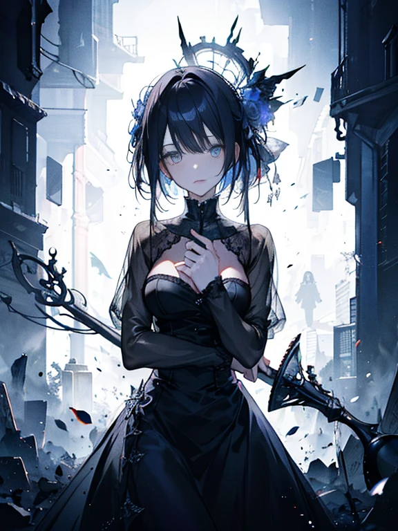(Best Quality,4K,hight resolution,masutepiece:1.2),Ultra-detailed,Realistic,highly contrast,Halloween,人撮shadowy,Dark,Gothic,haunting,Expressive,Colored,Moody lighting,decoration,mask figure,Elements of surrealism,Attention to detail,Impressive brushwork,striking contrast,creepy,Ethereal,ghosts,shadowy,Mysterious,MACABRO,Undeservedly beautiful,Unforgettable charm,persuasion,charmed,haunting,image of memories.((elegant shiny dress))、Lots of races、lots of ruffles、lots of ribbons、((( Clear backgrounds)))