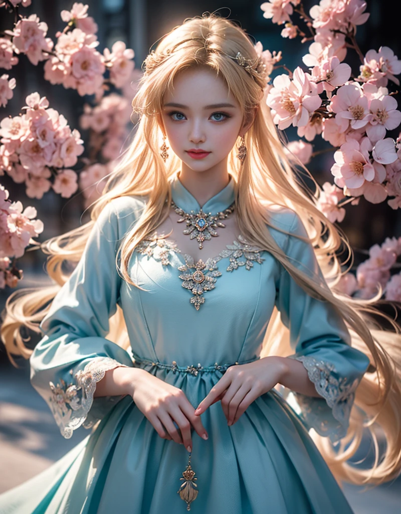 tmasterpiece,Highest image quality,super detailing,Best quality at best ,Extremely Delicately Beautiful, Very meticulous,Best quality at best, offcial art, extremely detaild的 CG unified 8k wallpapers, portrait photo of, The most beautiful look,blond hair blue eyes,Radiant skin and radiant eyes, pretty skin,(Detailed lighting:1.2), (Beautiful and detailed light:1.3), deep understanding, beautiful nude color, iintricate, digitial painting, smooth private parts, Focus sharp, The end of the world, Epic reality,looking at the camera in, (HighDynamicRange:1.4),facing at the camera, (pastel colour:1.4), Beautiful big breasts,The end of the world的, giving up, com cores neutras, natta, Screen space refraction, (Complicated details, ultra - detailed:1.3), art stations, Cinema lenses, vignet, the complex background, buliding,Enchanted smile,face flushed,the shy,detailed back ground,(Various colors of dream catcher earrings missing color,The color is black,white colors,in pink,purpleish color,red colour,blue colors,orange colors,green color,cyan colors,,),sexy and sultry,(Obscenity exposed,Camel toes,Combed neatly,),The sexiest look,Peach Milk Tea Smooth Velvet Versailles Dress,Ultrathin,semi transparent,
