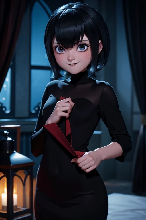 Mavis dracula, Mavis Dracula style, Hotel Transilvania, pelo corto, ojos negros, Mavis