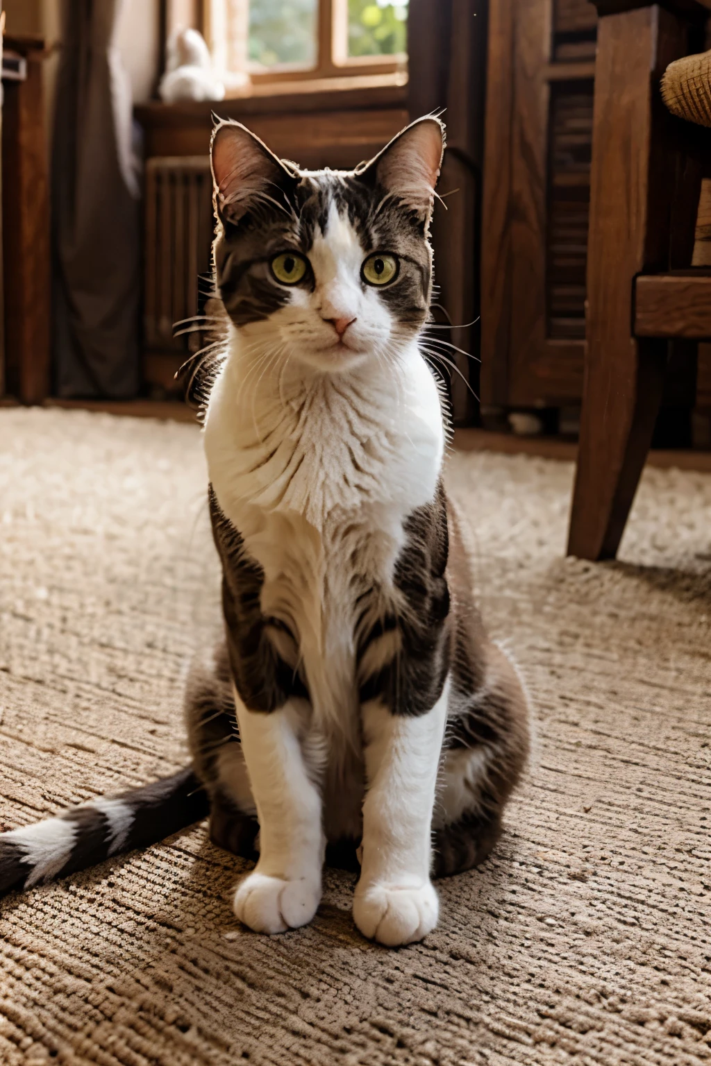 cute cat praying