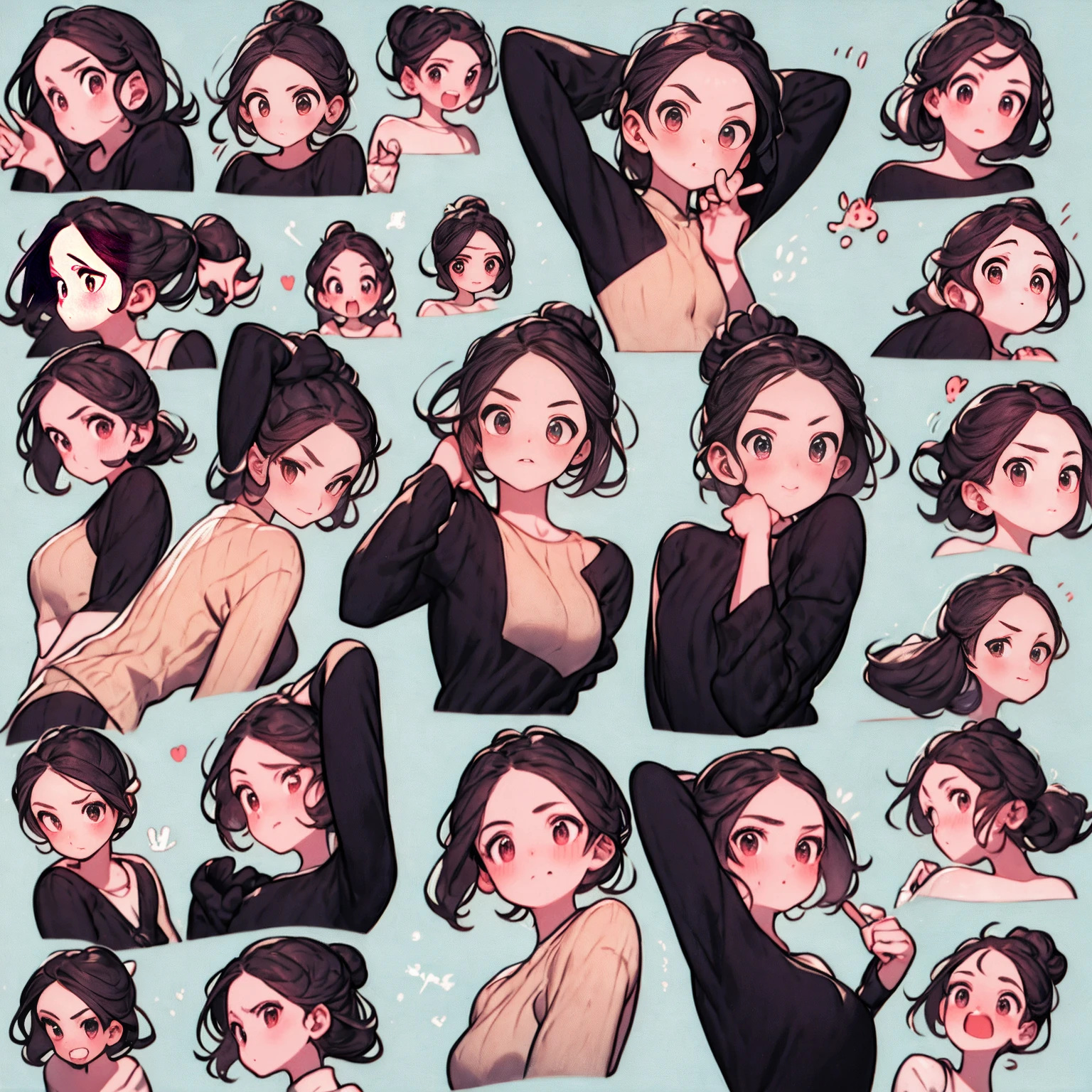 Avatar bonito da ,pacote de emojis,Pequeno diabinho,(9 emojis,Folha de emojis,Alinhar arranjo),9 poses and expressions(Luto,espanto,Divirta-se,arousal,grandes risos,irritado,doubt,Touch your head,Vender moe, esperar),anthropomorphic style,estilo disney,black strokes,different emotions,9 poses and expressions,8k