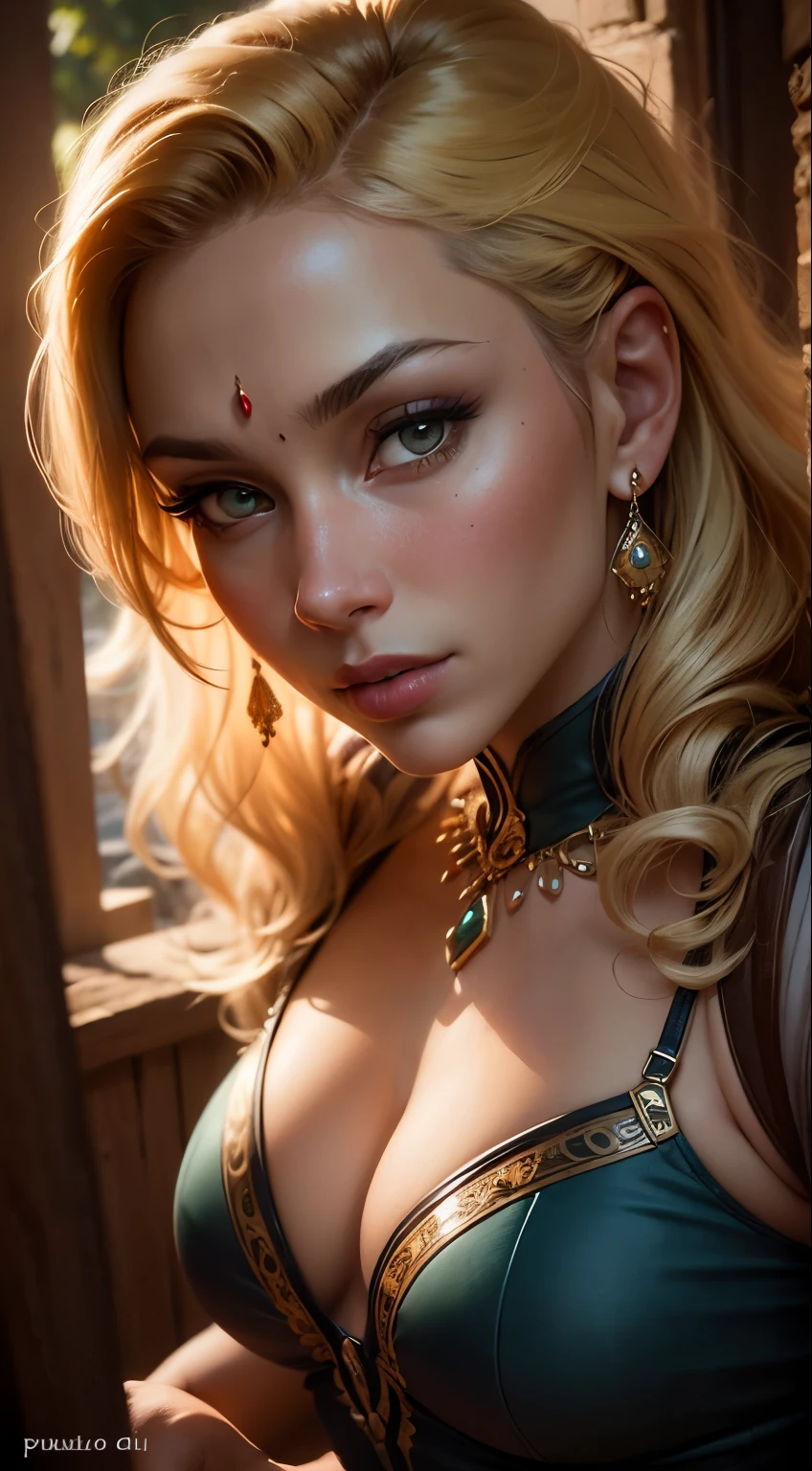 beste-Qualit, master piece, haut_rien, Elisha Cuthbert, ornement de cheveux, mineur, bijoux, beau visage, sur le corps, Effet Tyndall, photo realist, Studio sombre, Rim Lighting, two tone lighting, (very detailed skin: 1.2), 8K UHD, DSLR, softlighting, highly quality, volumeric lighting, Candide, photographie, high resolucion, 4K, 8k, Bokeh, seins moyens