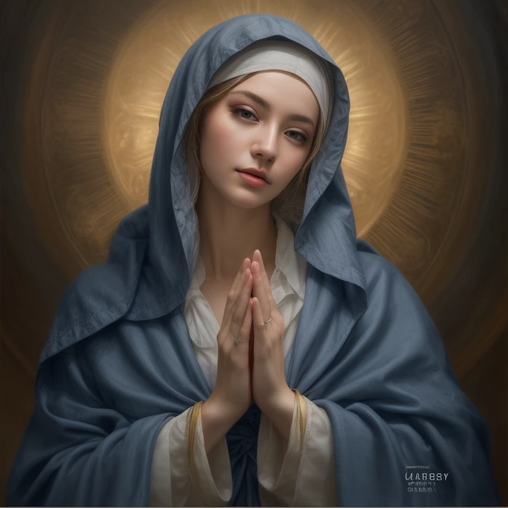 virgin mary mysterious rose, Sweet and innocent angelic gaze, ultra detailed artistic photography, midnight aura, nigh sky, Detailed gorgeous face, Dreamy, blazing, back lighting, Glamour, glimmer, shadowy, oil on canevas, brushstrokes, Smooth, Ultra high definition, 8K, unreal enginee 5, Ultra Sharp Focus, art by alberto seveso, ArtGerm, Roisch, , Convoluted artwork masterpiece, sinister, matte painting movie poster, Golden ratio, Trending on CGSociety, Convoluted, epicd, Trending on ArtStation, by ArtGerm, Highly detailed, Vibrant Production Cinematic Character Rendering Ultra High Quality Models