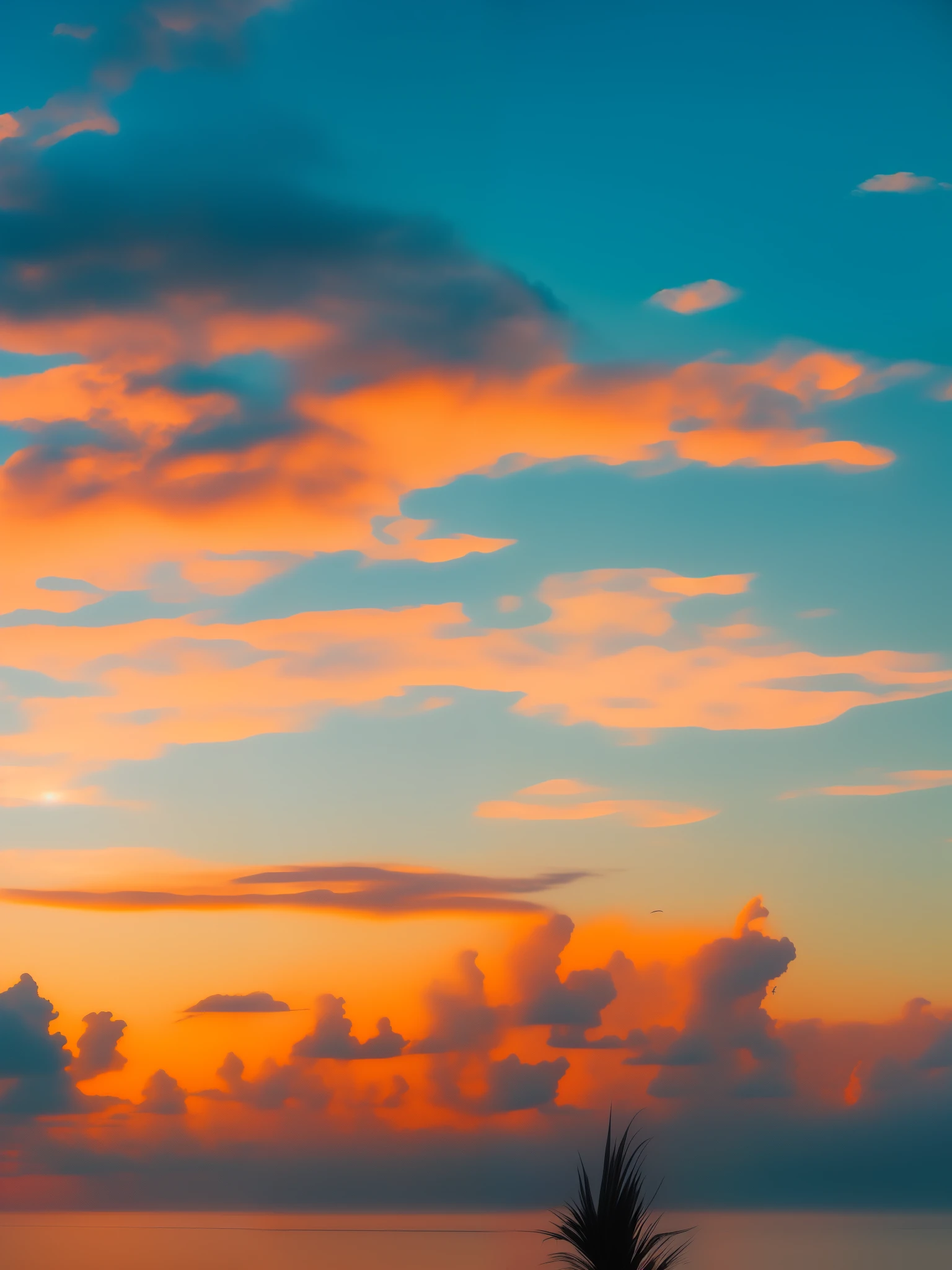 Sunset over the ocean,Colorful sky, colorful sunset, orange and blue sky, colorful sunset!!, The most beautiful sunset, Sky settings,Create brilliant sky, Colorful sky, sunset colors, colours of the sunset,Clouds,