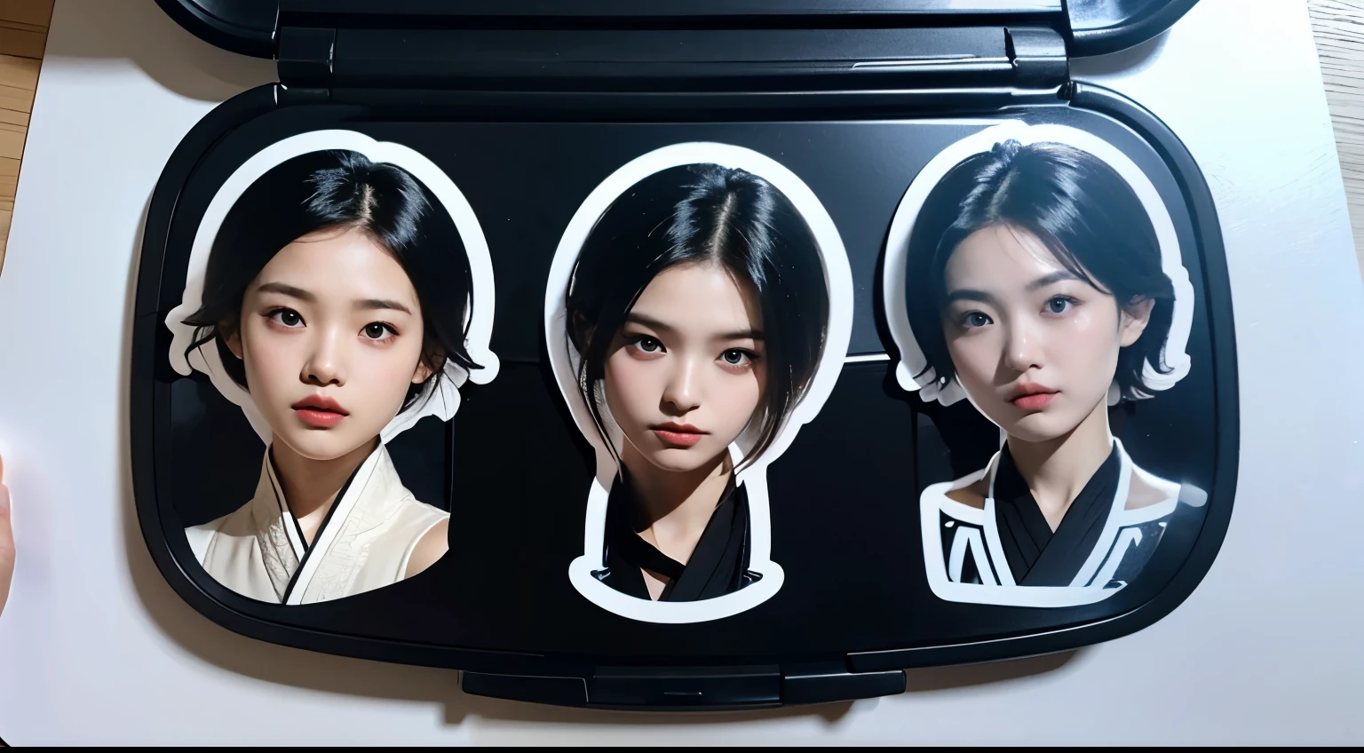 Detailed creation of Generation A, Realistic stickers of encoded characters