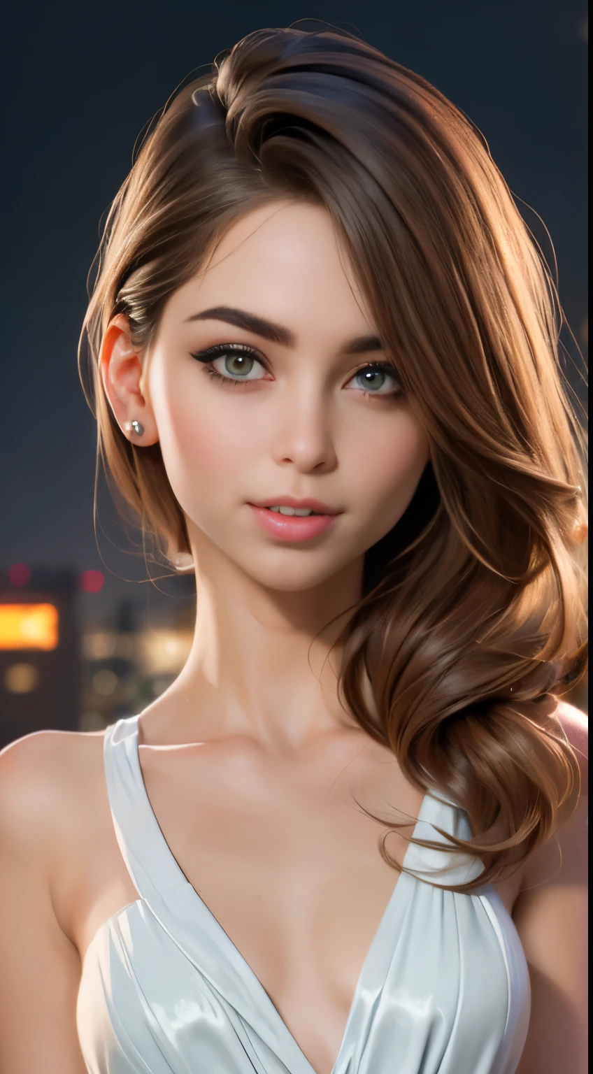 photo of Riley Reid, RAW, beautiful woman, ((portrait)), ((detailed face:1.2)), ((detailed facial feature, detailed skin, clear skin), (perfect proportioned body), (wearing a colorful sexy dress) (high detailed city environment, apartment balcony), (realistic photo, best quality, detailed), (8k wallpaper), (cinematic lighting, dramatic lighting) (sharp focus, intricate)