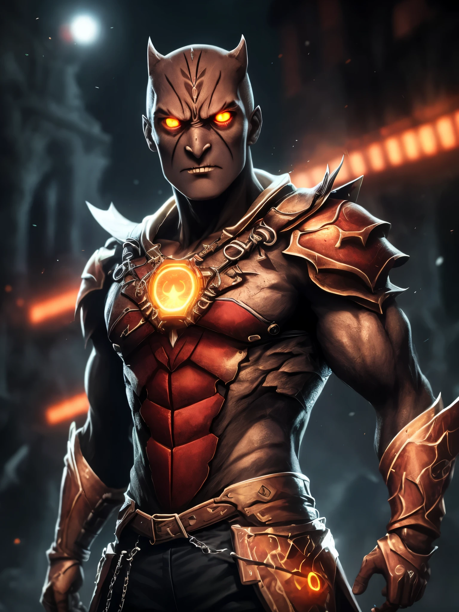 add glowing yellow eyes