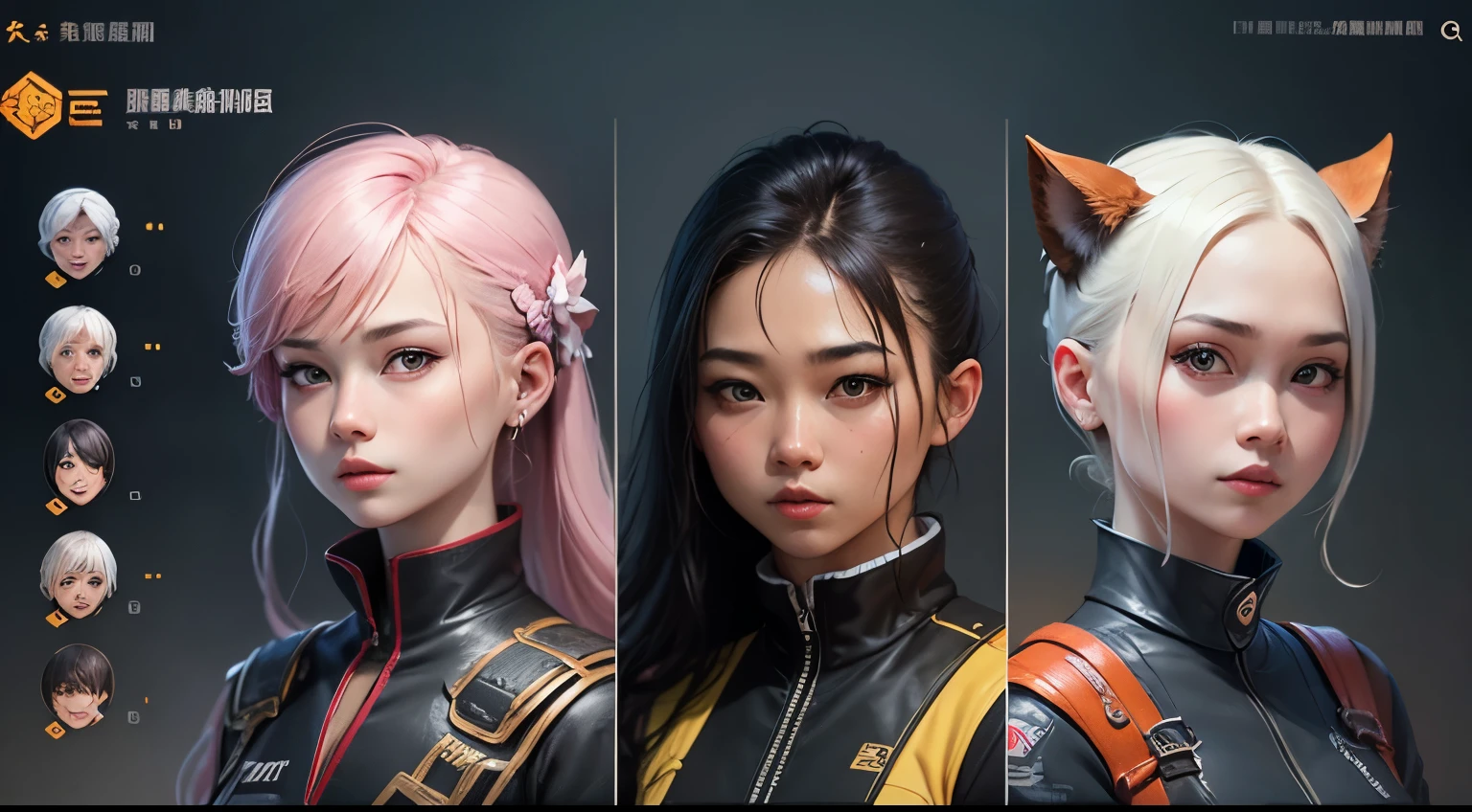 Detailed creation of Generation A, Realistic stickers of encoded characters,8K分辨率