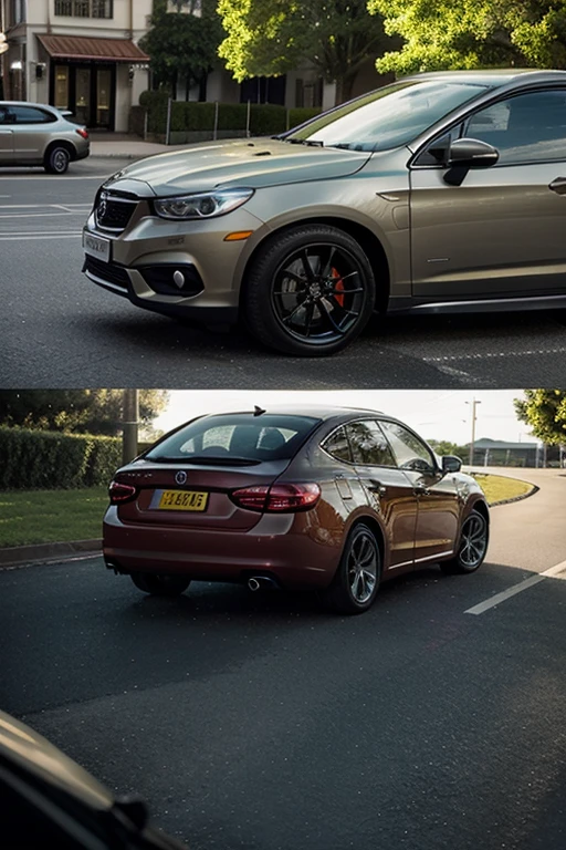 A photo where the car is highlighted and the car appears larger