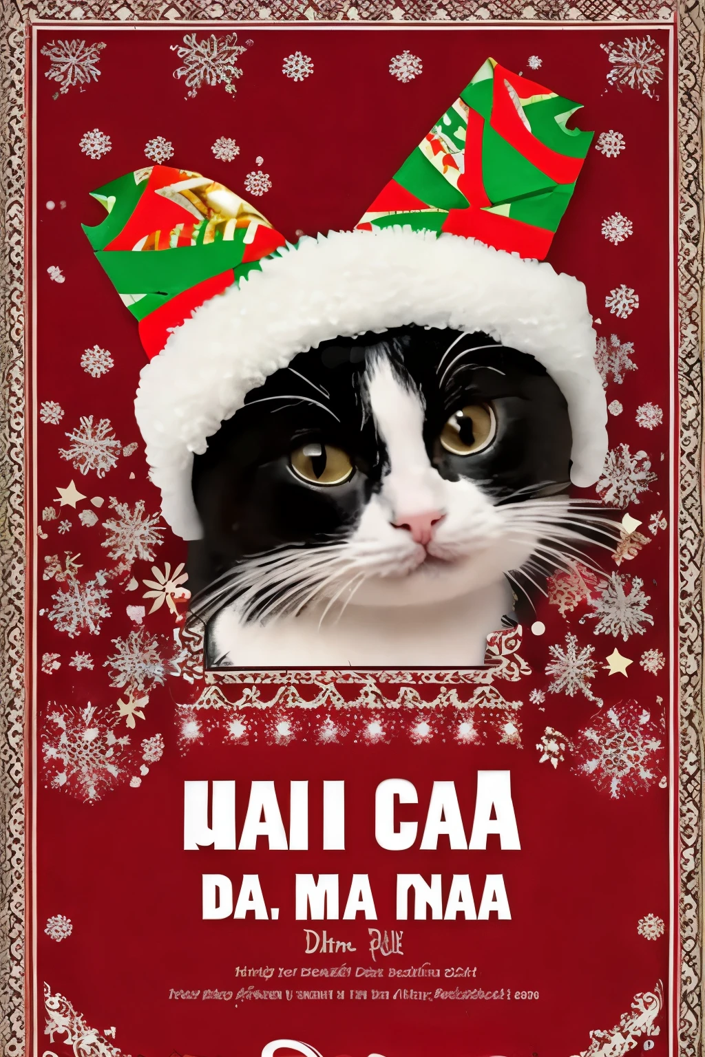 Feliz navidad, cat, name Duc