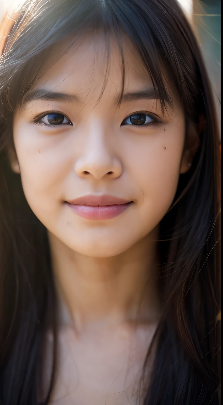 highest quality, epic realistic, ((in the pitch black darkness :1.4)), ((portrait:1.5)),(background: dark ) high contrast ,glorious picture, lowest lux, lighting face, she's comfortable, wearing nothing, , looks incredible, (8k, Raw photo, Highest quality),(epic realistic:1.5), a woman, face,(detailed eyes:0.8),(looking at the camera:1.4), (Highest quality), ( high contrast, deep shadows),Intricate details,cinematic,((skin:1.4)), (long dark hair:1.3), long hair, messy ,(Hdr:1.5),Detailed, colors, Superior quality, Masterpiece, Raw Photo (20-year-old, looking at viewer), beautiful, (wearing plain yellow shirt,), perfect, natural, perfect composition, portrait, perfect face, smiling expression, Captivating eyes, Bright details, Tight lips, (High Skin Detail),, (blue tint: 0.6), (sale: 0.8), (bloody: 0.7), Key lighting , (backlight: 0.5), Medium depth of field, Canon 5d, 50mm lens, f/4 apertures, (Ultra-detailed, Complex detail), sharp focus, soft colors, 8k, Absurd, 80mm, dark background, photography, smiling, pinay, filipina, medium boobs,