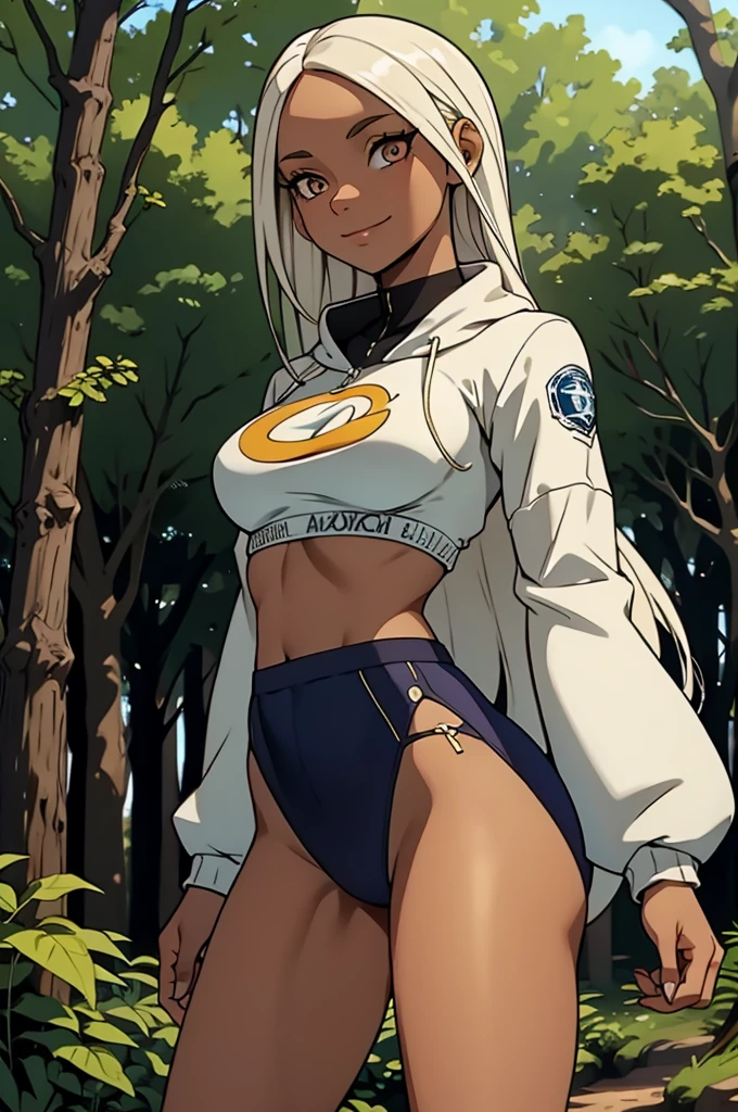 masterpiece, good quality, 
1girl, solo,ponytail, high ponytail, very long hair, 
glasses, one-piece swimsuit, white one-piece swimsuit, competition swimsuit, highleg swimsuit, white jacket, open jacket, single strap sandals, whistle around neck