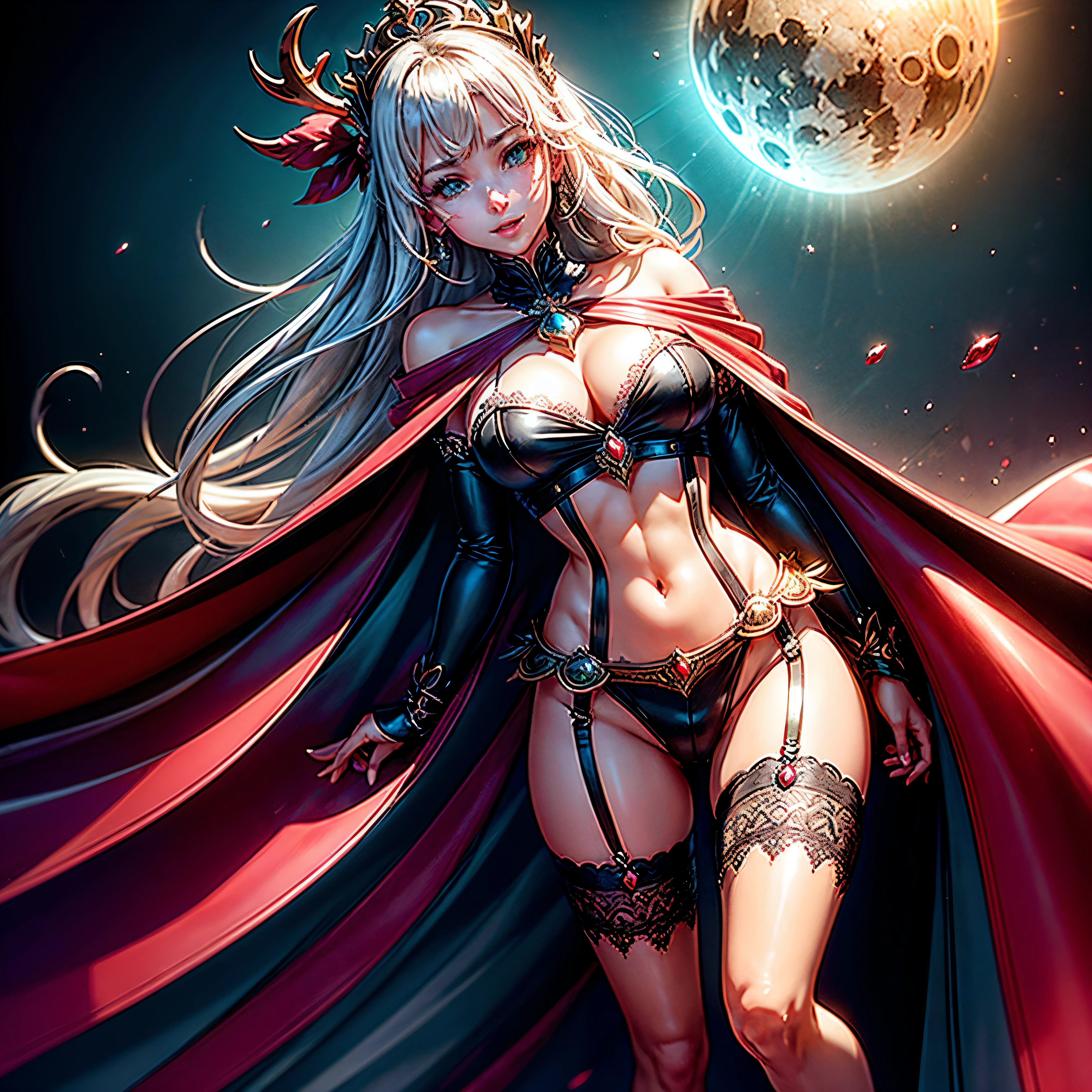 wearing Santa's outfit, riding a sleigh, reindeer, floating in the sky, a round moon, starry sky, shooting star, Christmas deep path equirectangular Masterpiece ultra UnrealEngine5 🎈🍦🍹❤ dazzling saturate incandescentes Vivid Will-o'-the-wisp Symmetrical (gorgeous Princess Athletic extatique Tamned Skin😘sensual Effects Cheekbones Embarrassed redderer ultra_beautiful_eyes dark black lazulis turquoises saphirs👩mouth open tongue teeth obvious smile howling🎀👗⚜👒Floating Jacket Cape Shoulders-Off Shirt Lace Clavicles cadena White Papillotes embroidered satin red thick leather breasts felt skirt matching ample swinging spinel navel waist belt-chastity reveal heart_ruby padlock bristles scarlet pubis-hairy indigo silk snap garters thighs legs👡💅)🎪🎢🎡🎠 Cinematic_sunLight meticulously intricate ultra_high-details ultra_high-def ultra_high-res ultra_Photo-realistic ultra_high-quality ultra_sharpness focus accurate max perfection reflex extreme improved Octane-rendered opengl-shaders glsl-shader UHD XT3 DSLR HDR romm rgb pbr analogique color-coded shading 3DCG fxaa global illumination cgi vfx sfx fkaa txaa rtx ssao post-processing post-production cell-shading augmented tone-mapping sundrop contre-jours optimal onyx luminescence volumetric lighting contrast lightning floraison summon creature fleuraison incandescentes opal invocation monster beholder strange transparent graduated Cristalline reflection population silver agate heart hearth Earth varied multi etc. --v 5.2 --s 1000 --c 20 --q 20 --chaos 100