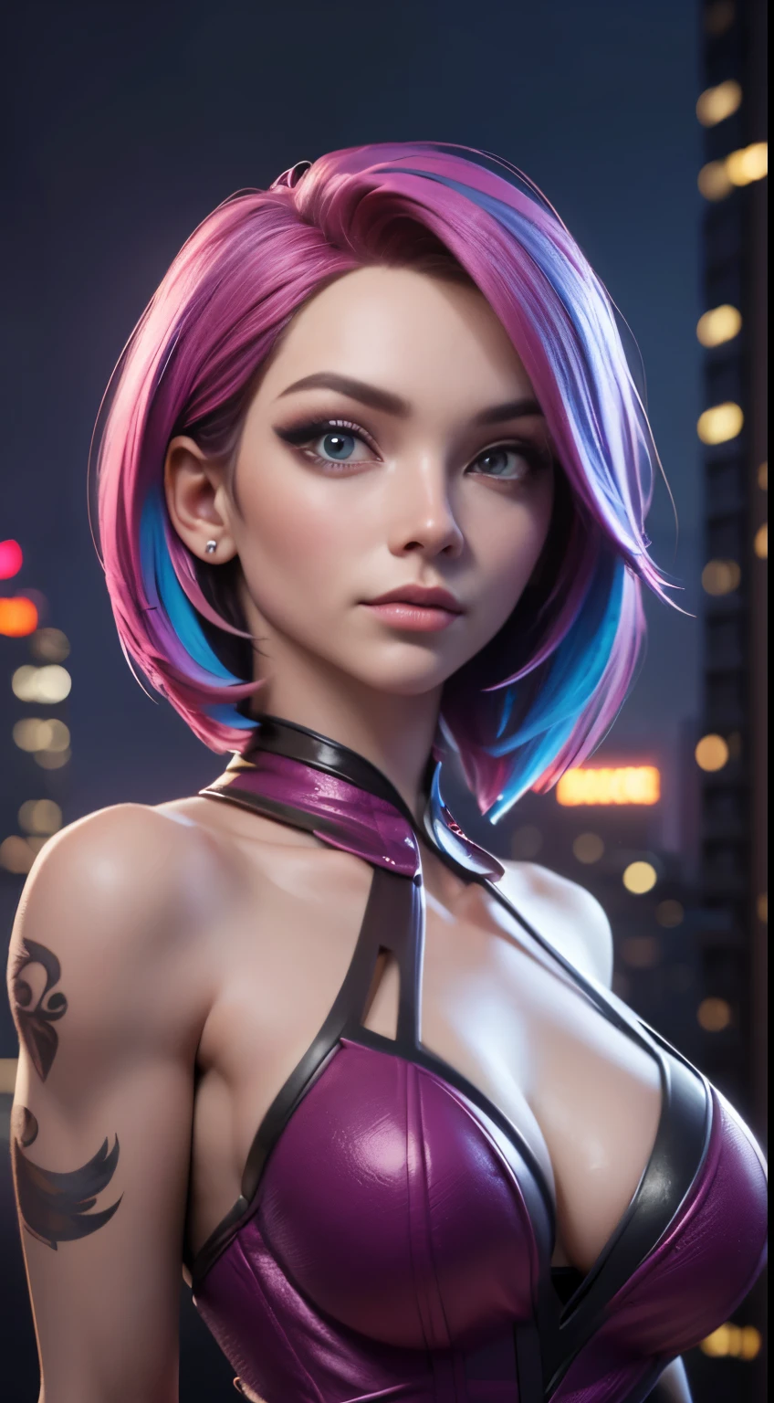 photo of Anna Bell Peaks, RAW, beautiful woman, ((portrait)), ((detailed face:1.2)), ((detailed facial feature, detailed skin, clear skin), (perfect proportioned body), (wearing a colorful sexy dress) (high detailed city environment, apartment balcony), (realistic photo, best quality, detailed), (8k wallpaper), (cinematic lighting, dramatic lighting) (sharp focus, intricate)