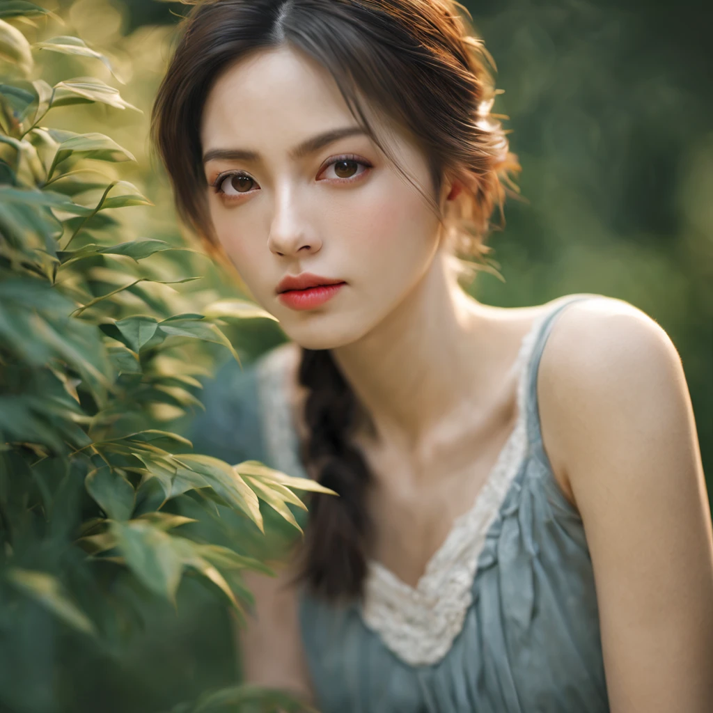 A girl in a garden,illustration,beautiful detailed eyes,beautiful detailed lips,extremely detailed eyes and face,longeyelashes,best quality,4k,8k,highres,masterpiece:1.2,ultra-detailed,realistic,photorealistic,photo-realistic:1.37,HDR,UHD,studio lighting,ultra-fine painting,sharp focus,physically-based rendering,extreme detail description,professional,vivid colors,portraits,landscape,horror,anime,sci-fi,photography,concept artists,vibrant colors,warm tones,soft lighting