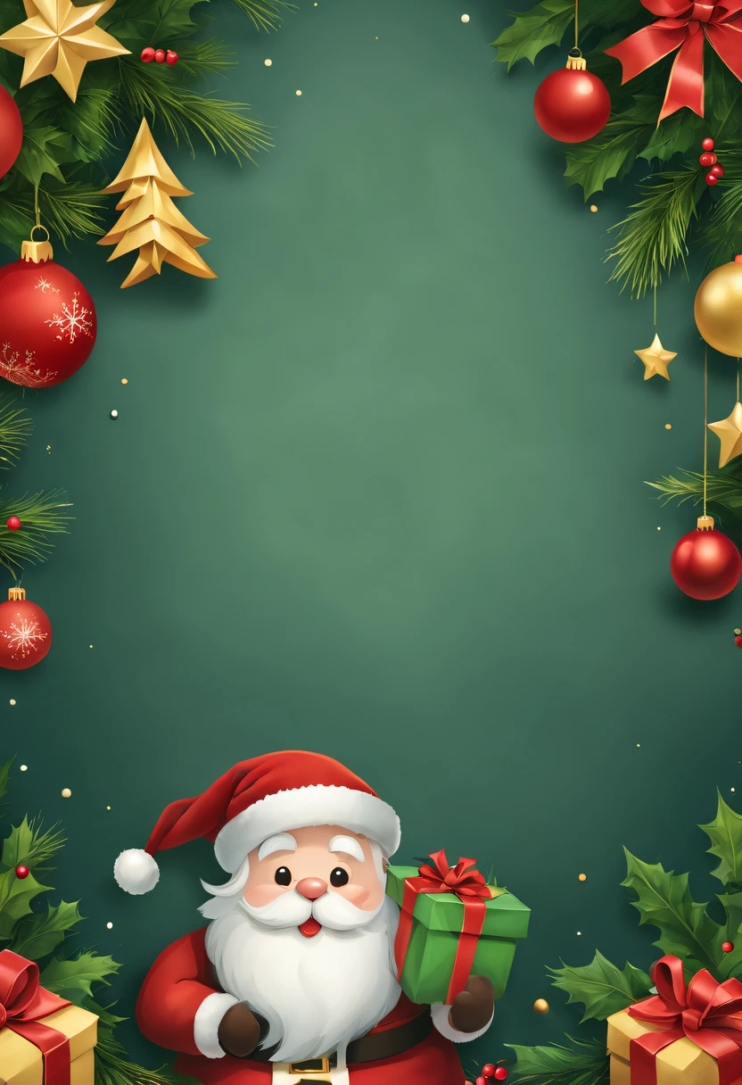 christmas greeting cards，christmas，&quot;Happy christmas&quot; is written in bold English，simplebackground