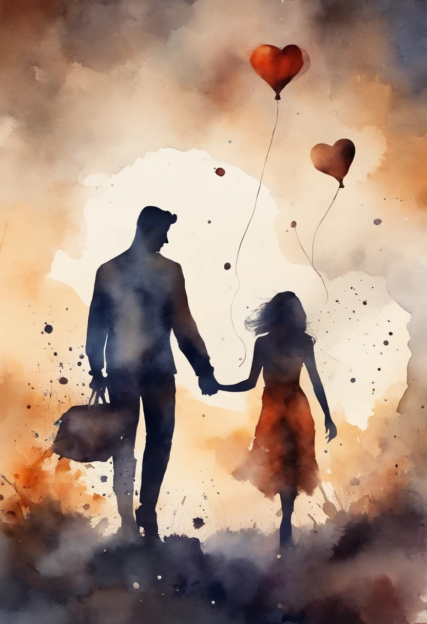 Romantic couple kissing in the wind，Boys and girls，estrellas brillantes，Efectos de resplandor，Heart-shaped bubbles，la noche，en un crucero，La cara es clara y precisa，detalle en la cara，Super-fino，Playa，16K resolution，Alta calidad，cinematography lighting，Alto detalle de imagen，Dynamic viewing angle，Old pubic detailed，Epic shooting，OC renderizado