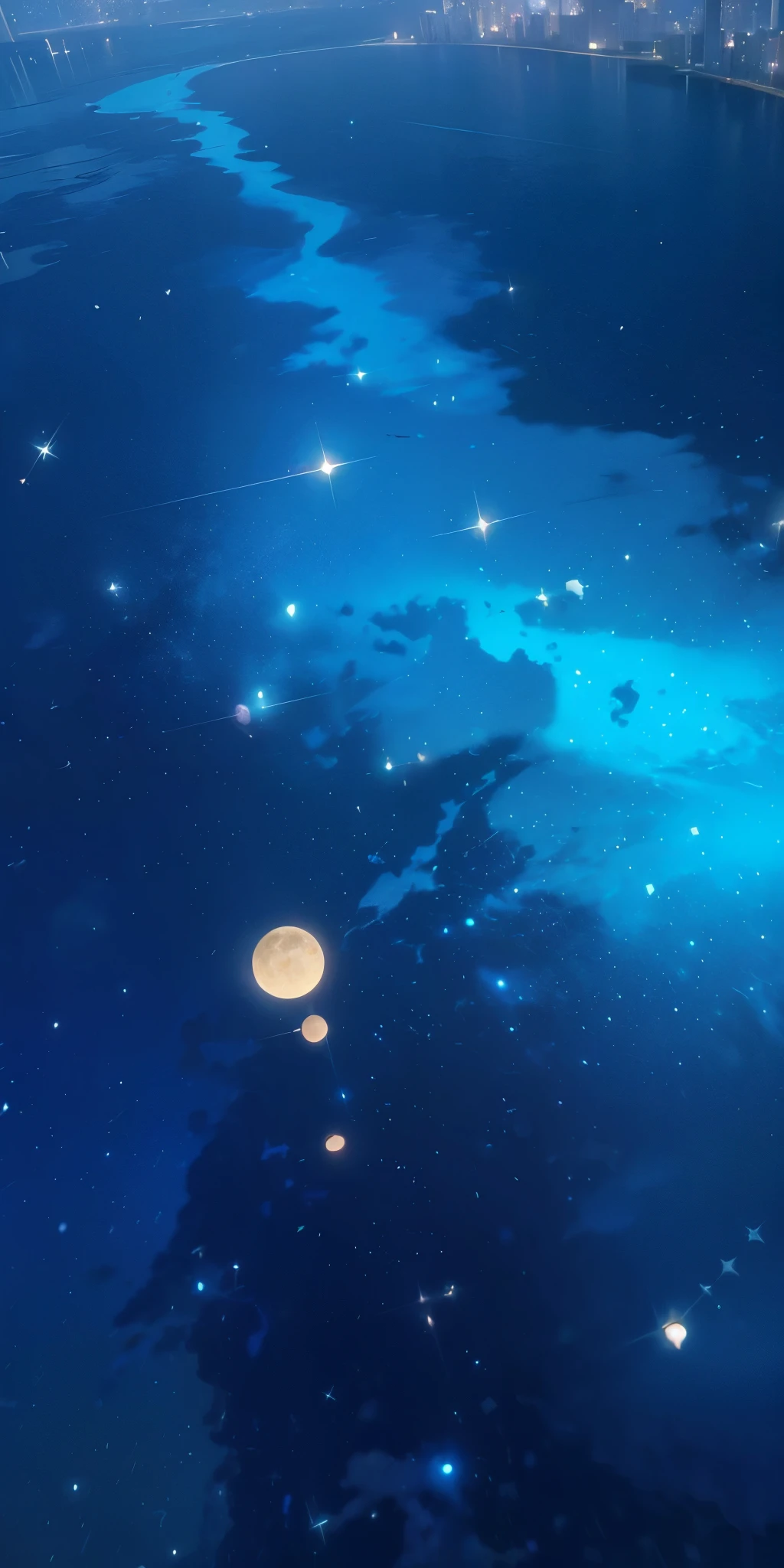 high quality, ultra detailed, masterpiece, realistic, night sky, star,
